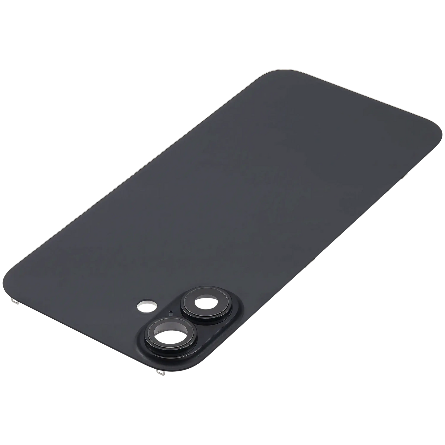 Back Glass w/ MagSafe Magnet For iPhone 16 Plus (Aftermarket) (Black) (No Logo)