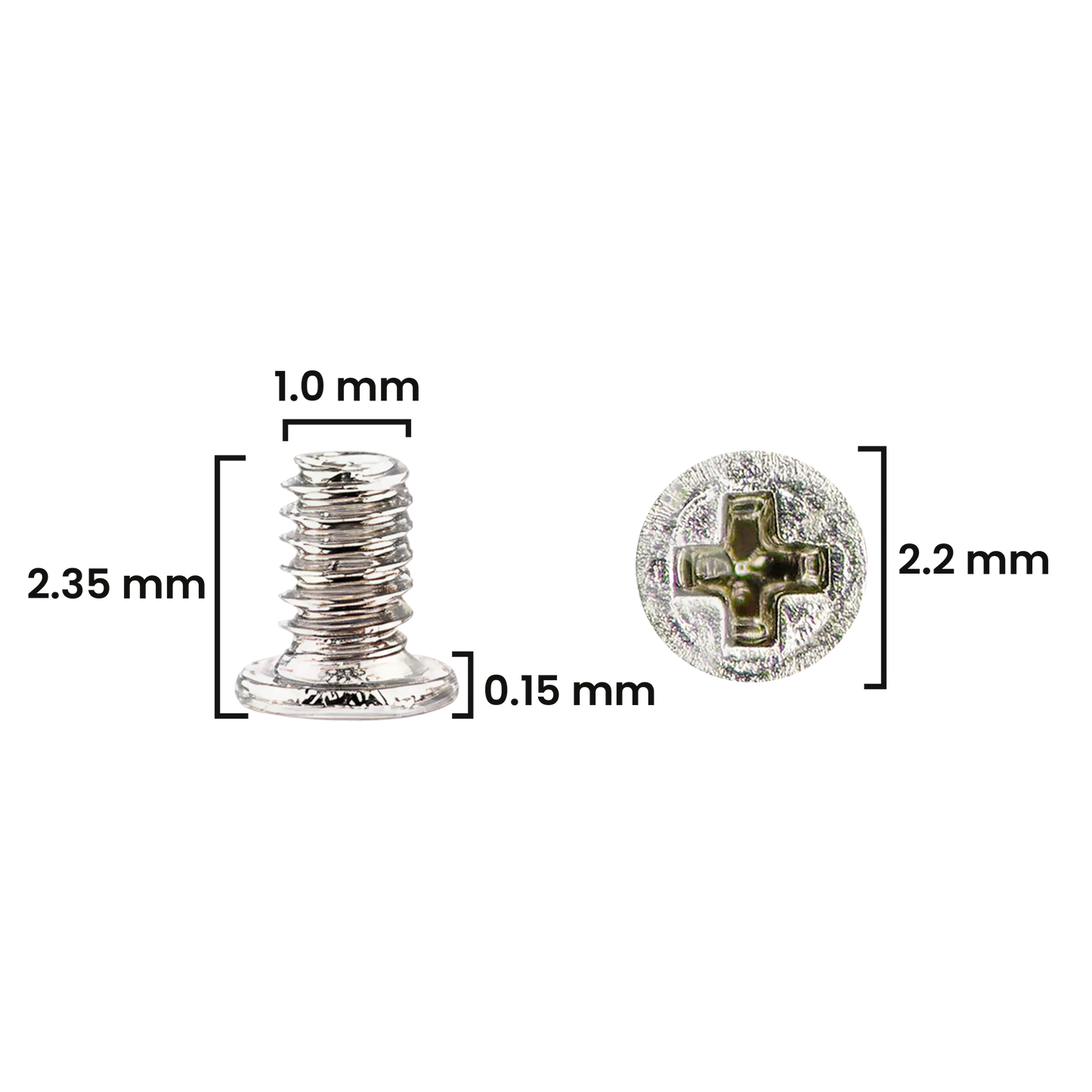 Screw For iPhone 12 Pro / 12 Pro Max (M1.0×1.35×2.2D×0.30T) (30 Pack) (Service Pack)