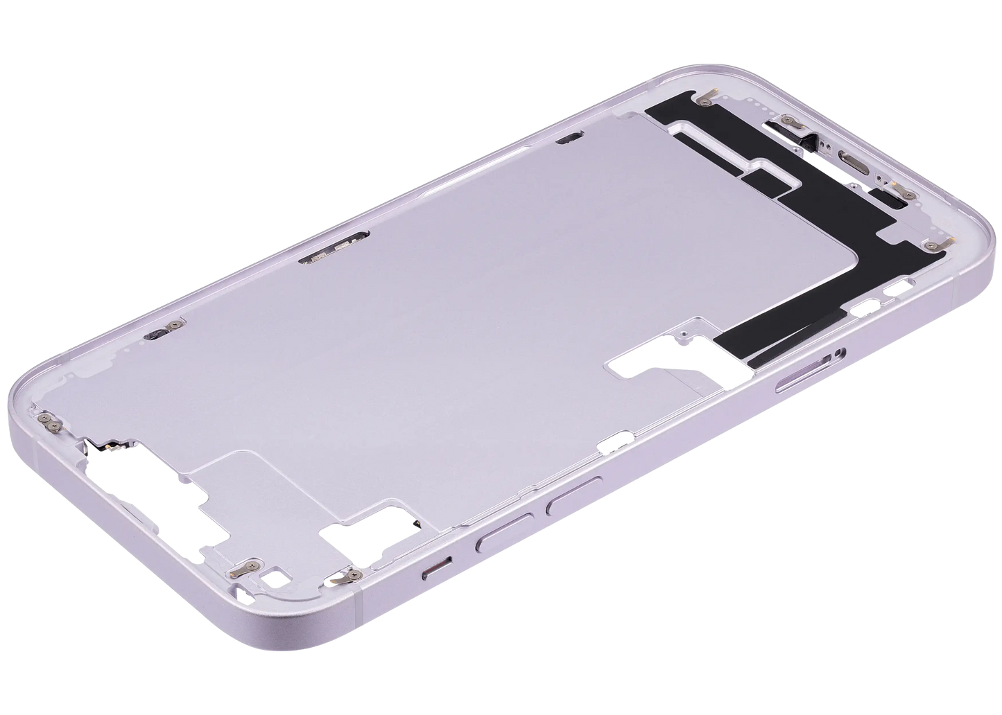 Mid-Frame Housing W/ Small Parts For iPhone 14 Plus (EU / Global Version) (Used OEM Pull: Grade B) (Purple)
