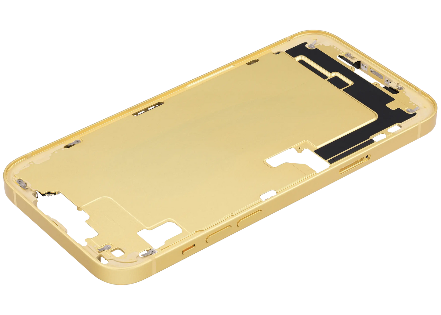 Mid-Frame Housing W/ Small Parts For iPhone 14 Plus (EU / Global Version) (Used OEM Pull: Grade B) (Yellow)