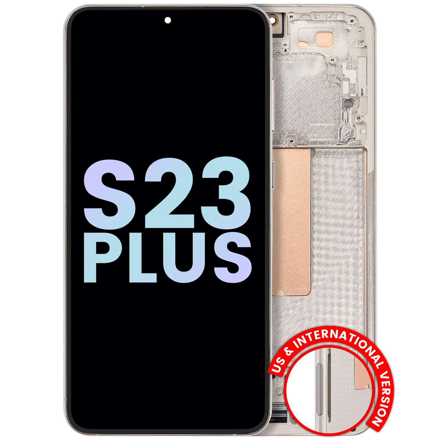 OLED Assembly With Frame For Samsung Galaxy S23 Plus 5G (US & International) (Service Pack) (Cream)