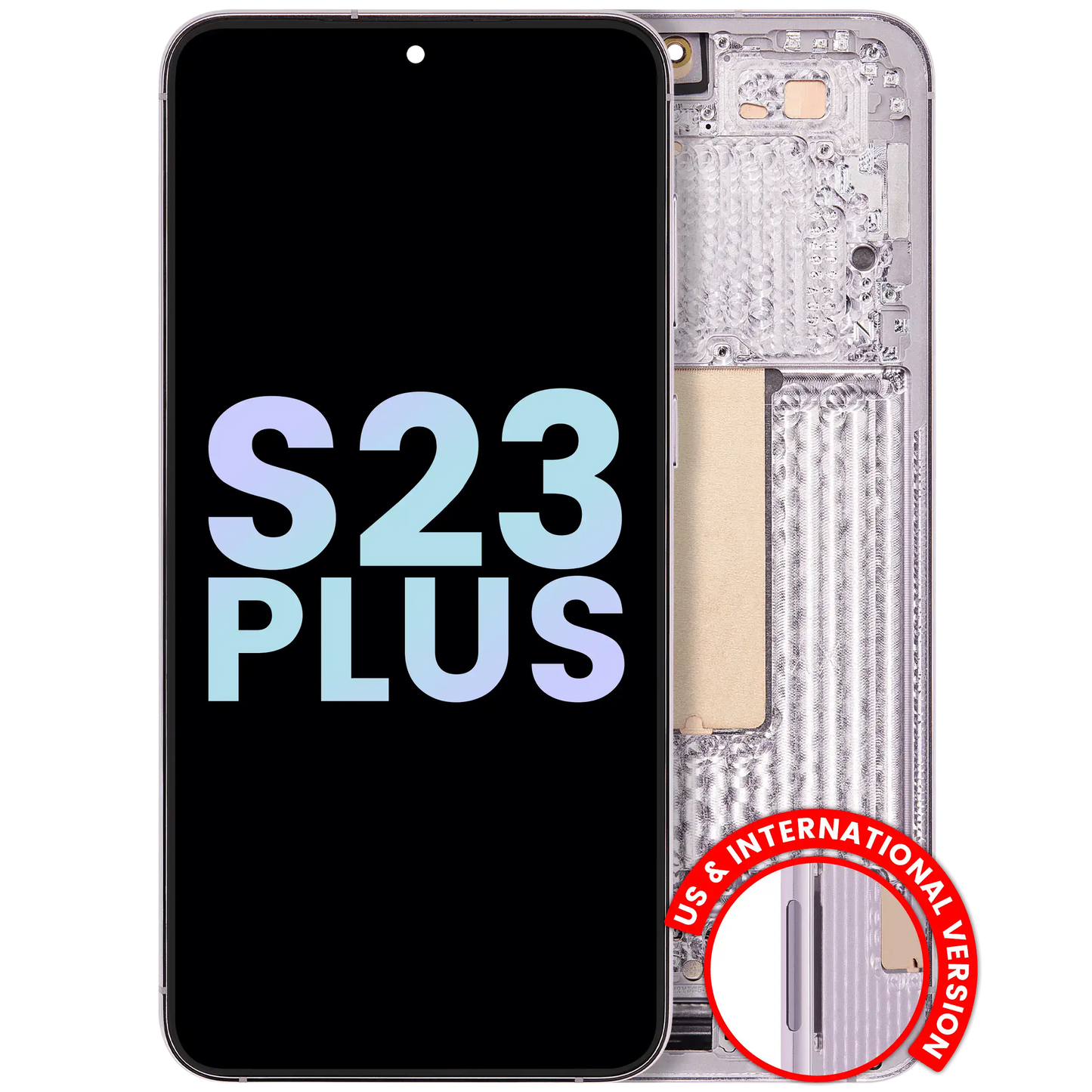 OLED Assembly With Frame For Samsung Galaxy S23 Plus 5G (US & International) (Service Pack) (Lavender)