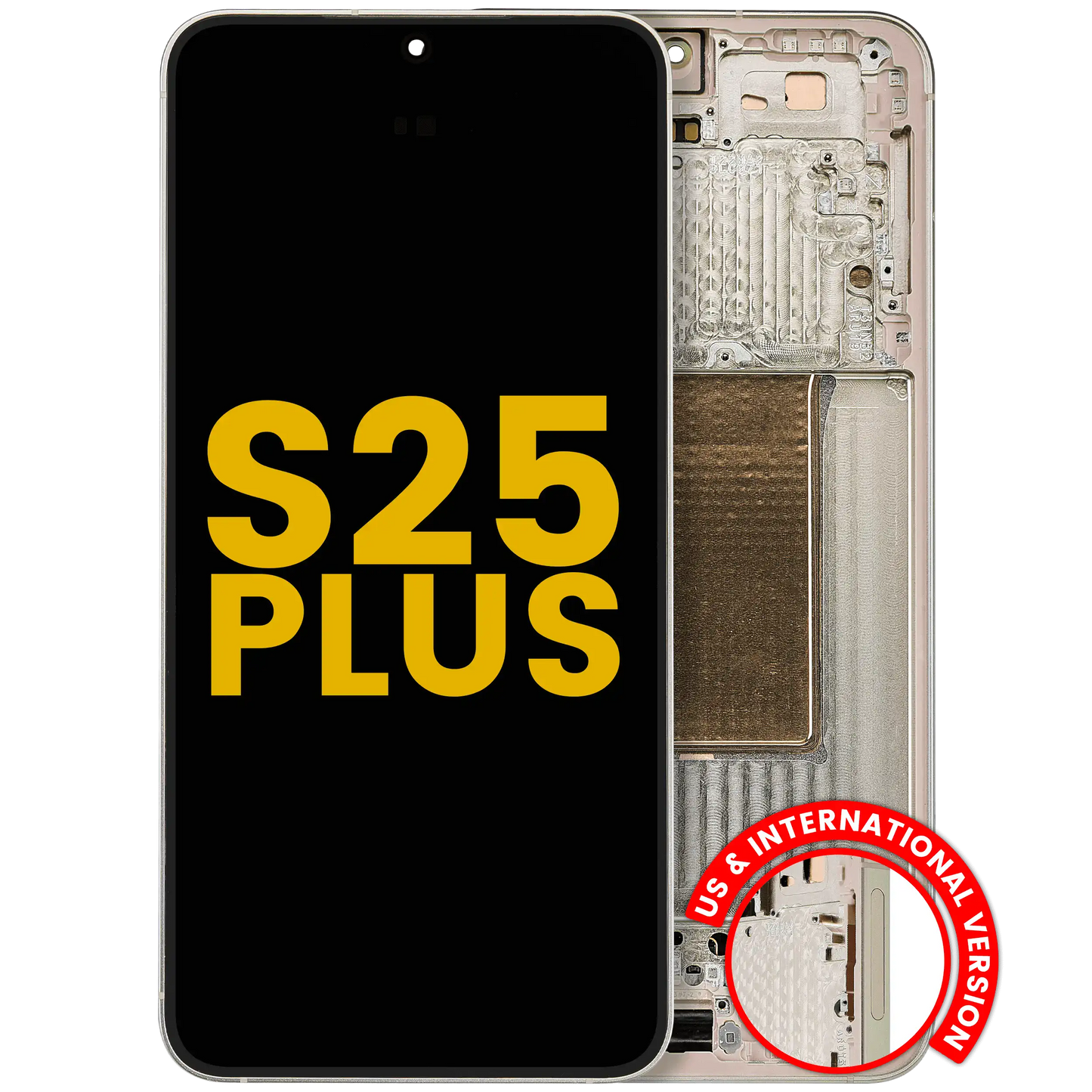 OLED Assembly With Frame For Samsung Galaxy S25 Plus 5G (US & International Version) (Refurbished) (Pink Gold)