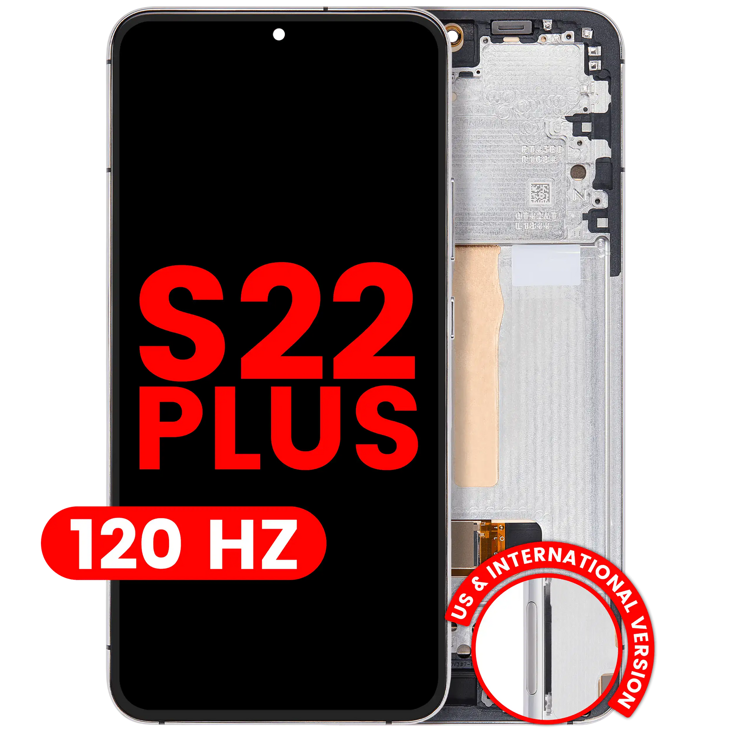 OLED Assembly With Frame For Samsung Galaxy S22 Plus 5G (US & International Version) (Aftermarket Plus) (120Hz) (White)