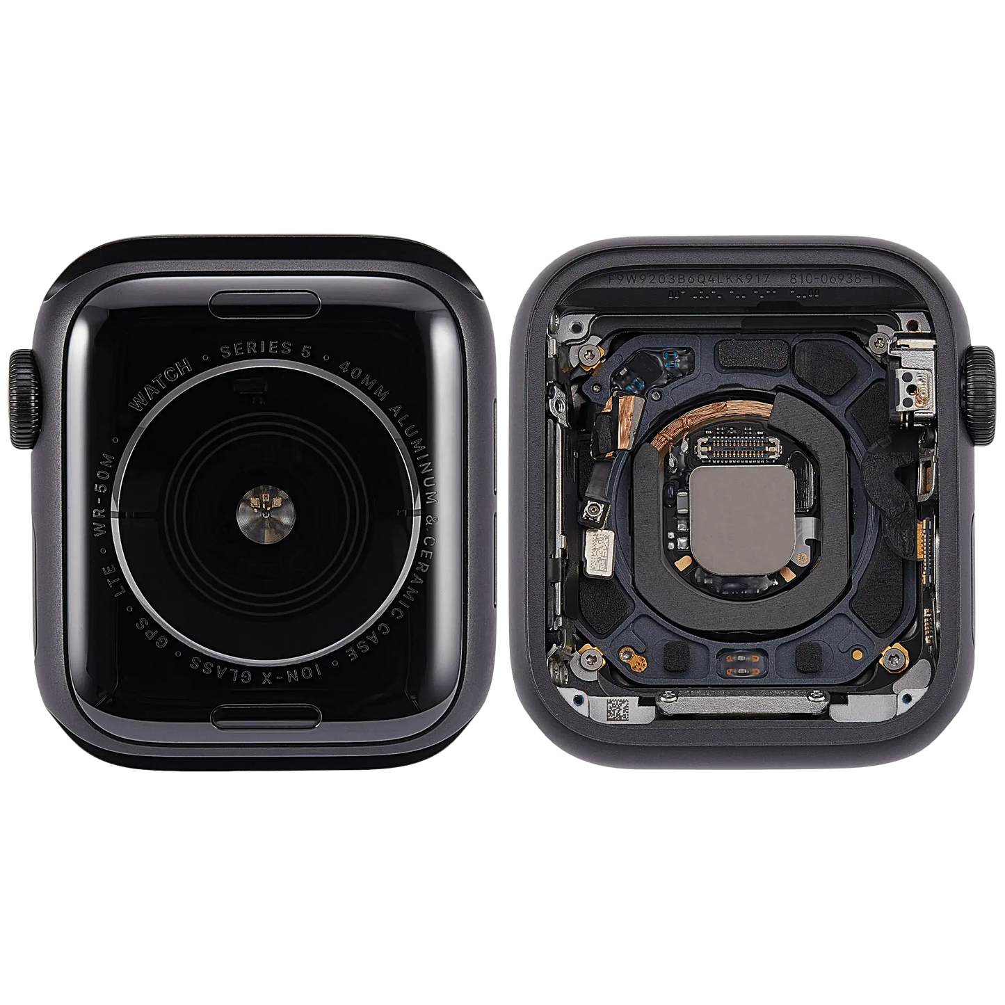 Housing Assembly Compatible For Watch Series 5 (40MM) (Used OEM Pull: Grade A) (Cellular Version) (Aluminum / Space Black)