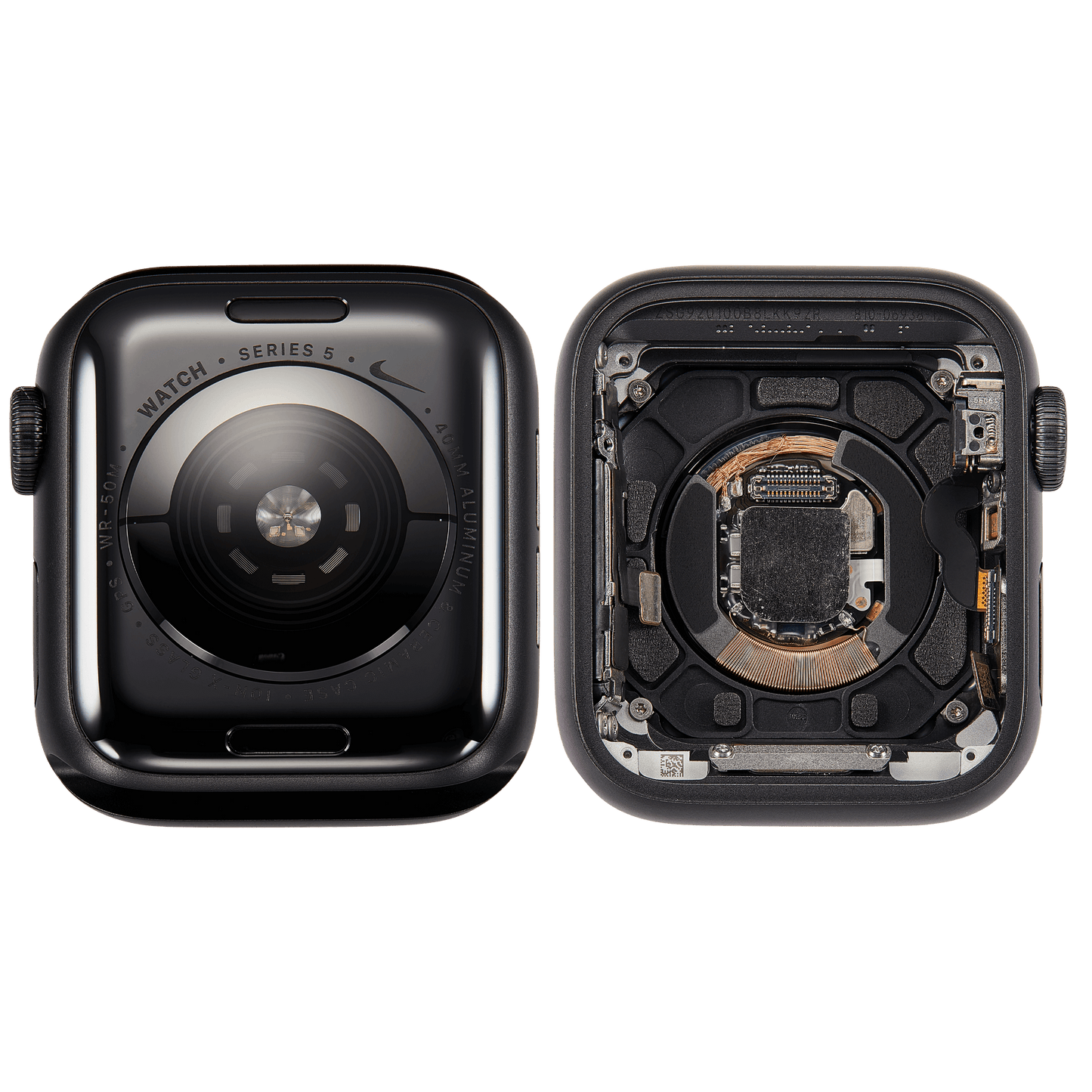 Housing Assembly Compatible For Watch Series 5 (40MM) (Used OEM Pull: Grade A) (GPS Version) (Aluminum / Space Black)