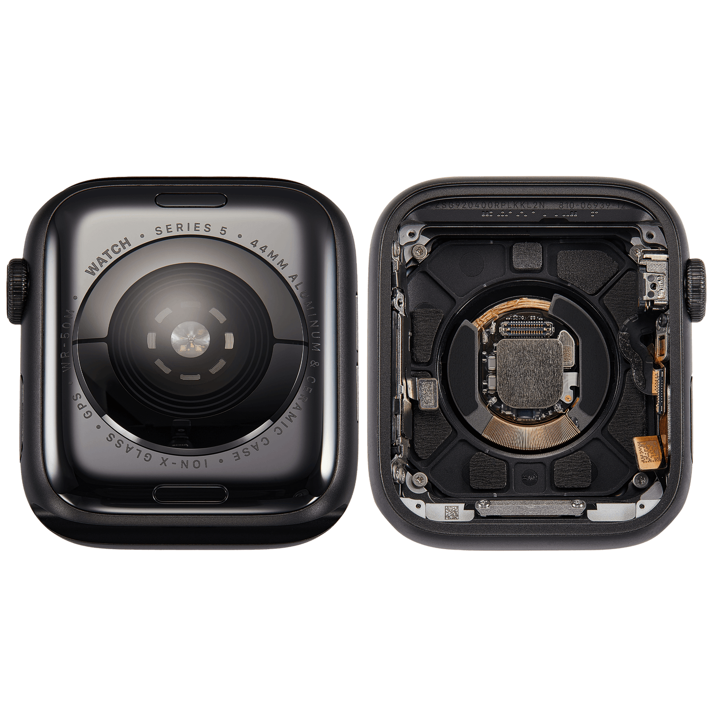 Housing Assembly Compatible For Watch Series 5 (44MM) (Used OEM Pull: Grade A) (GPS Version) (Aluminum / Space Black)