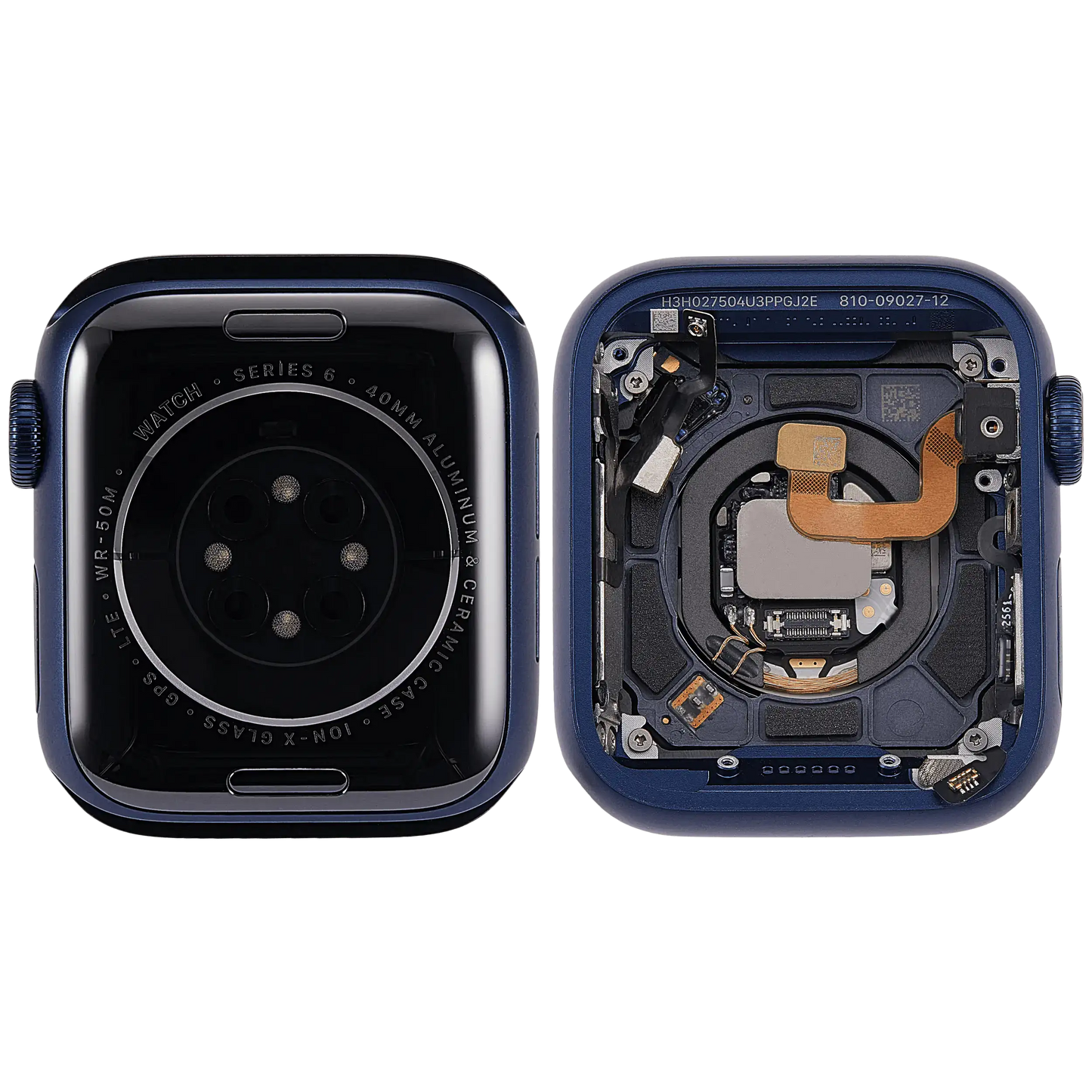 Housing Assembly Compatible For Watch Series 6 (40MM) (Used OEM Pull: Grade A) (Cellular Version) (Aluminum / Blue)
