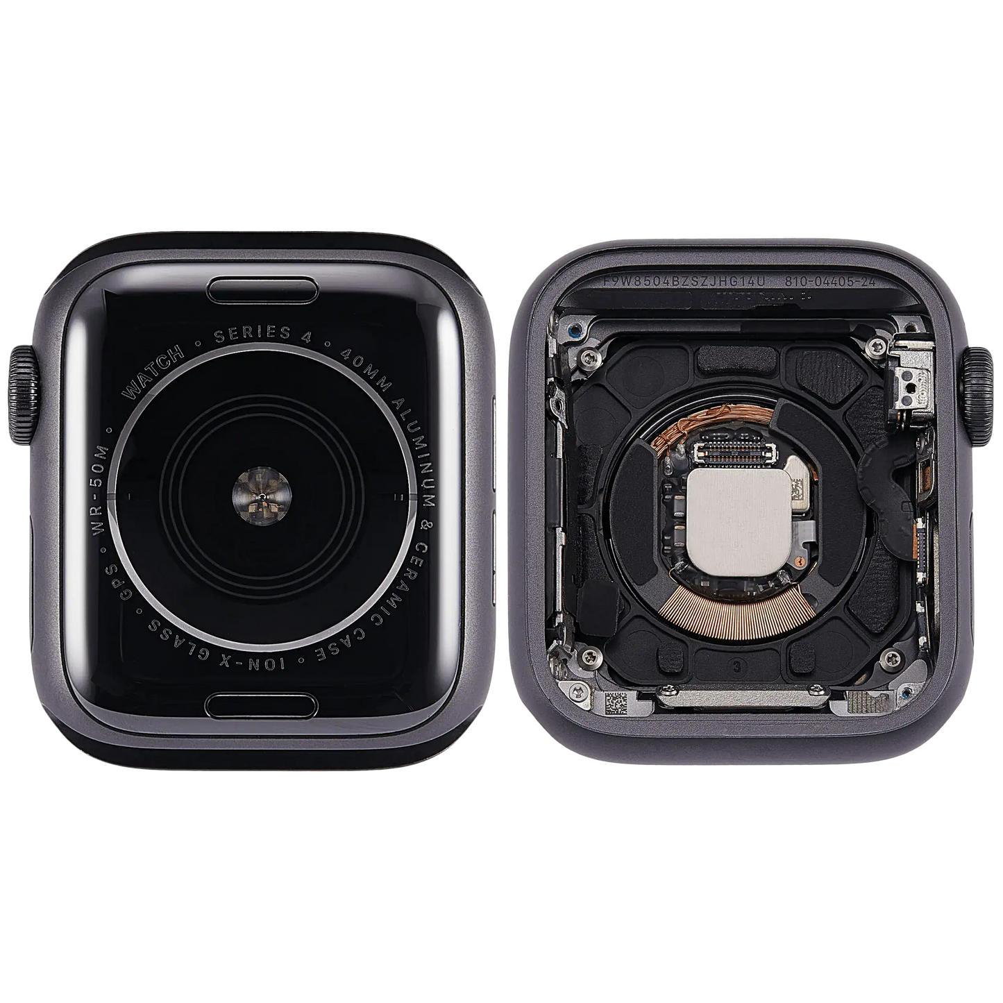Housing Assembly Compatible For Watch Series 4 (40MM) (Used OEM Pull: Grade A) (GPS Version) (Aluminum / Space Black)