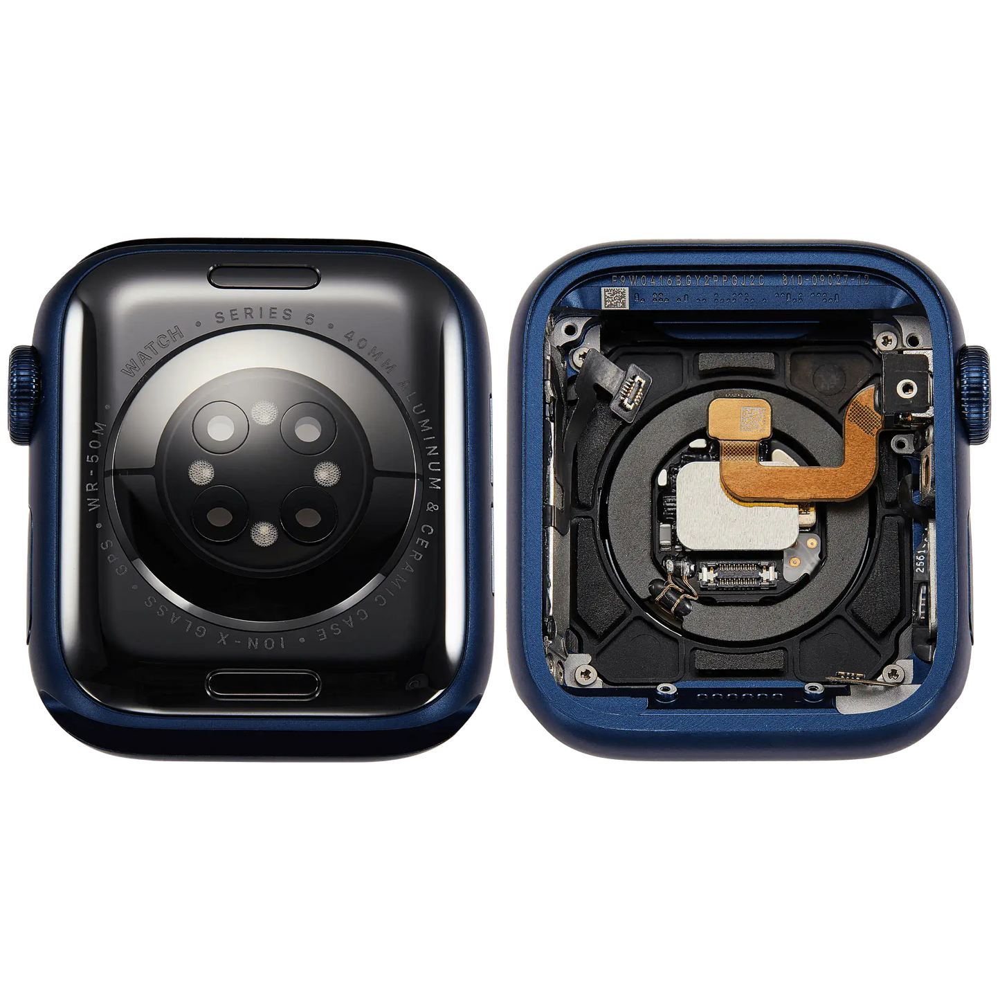 Housing Assembly Compatible For Watch Series 6 (40MM) (Used OEM Pull: Grade A) (GPS Version) (Aluminum / Blue)