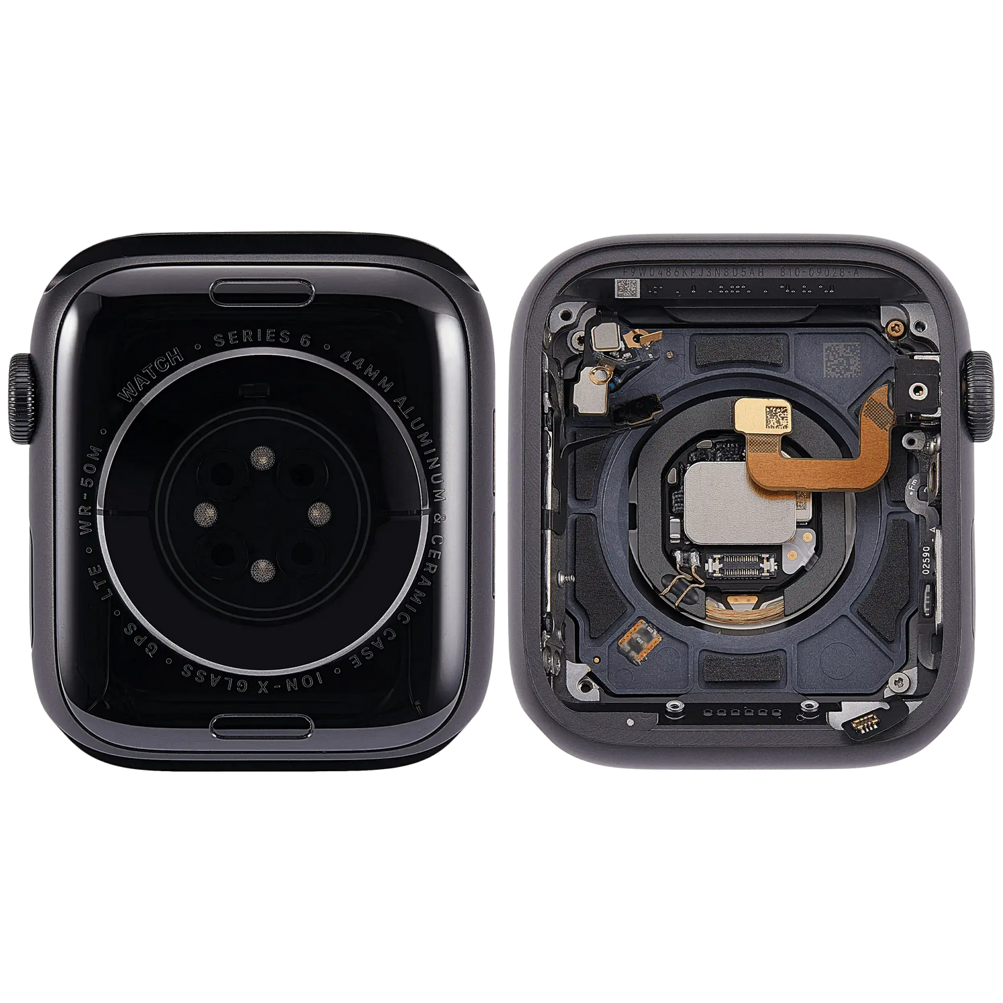 Housing Assembly Compatible For Watch Series 6 (44MM) (Used OEM Pull: Grade A) (Cellular Version) (Aluminum / Space Black)
