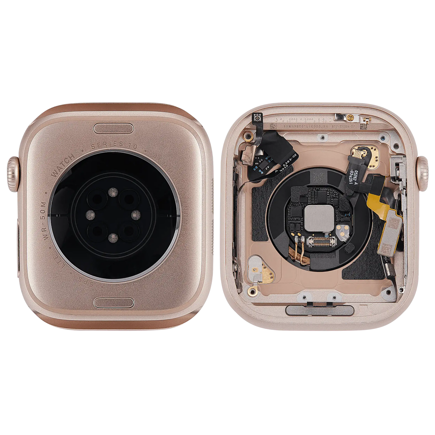 Housing Assembly Compatible For Watch Series 10 (46MM) (Used OEM Pull: Grade A) (Cellular Version) (Aluminum / Rose Gold)