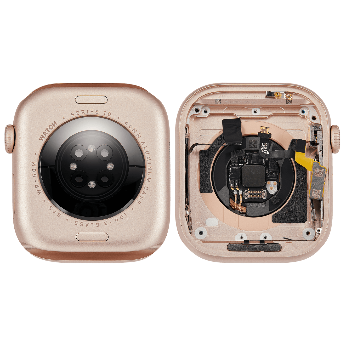 Housing Assembly Compatible For Watch Series 10 (46MM) (Used OEM Pull: Grade A) (GPS Version) (Aluminum / Rose Gold)
