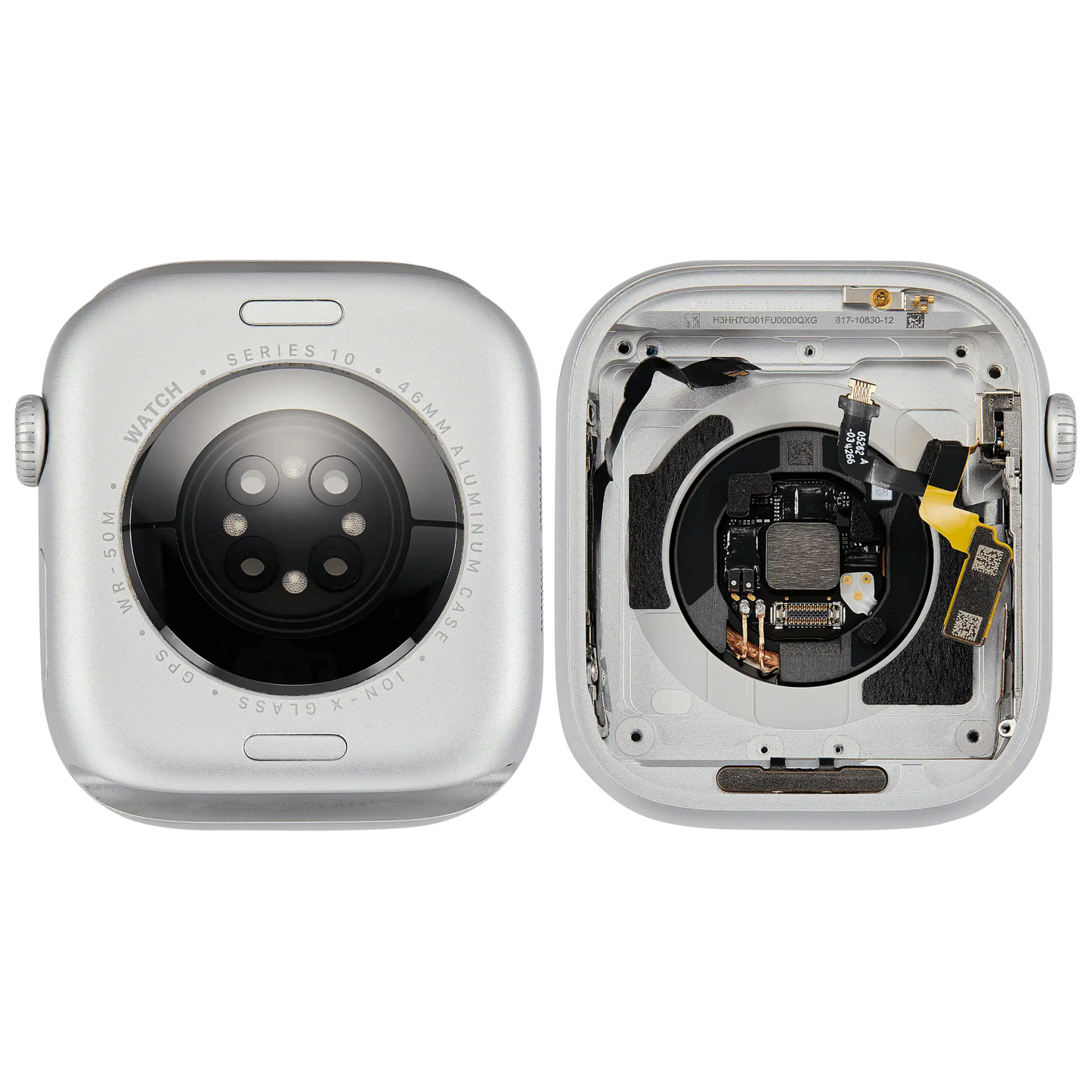 Housing Assembly Compatible For Watch Series 10 (46MM) (Used OEM Pull: Grade A) (GPS Version) (Aluminum / Silver)