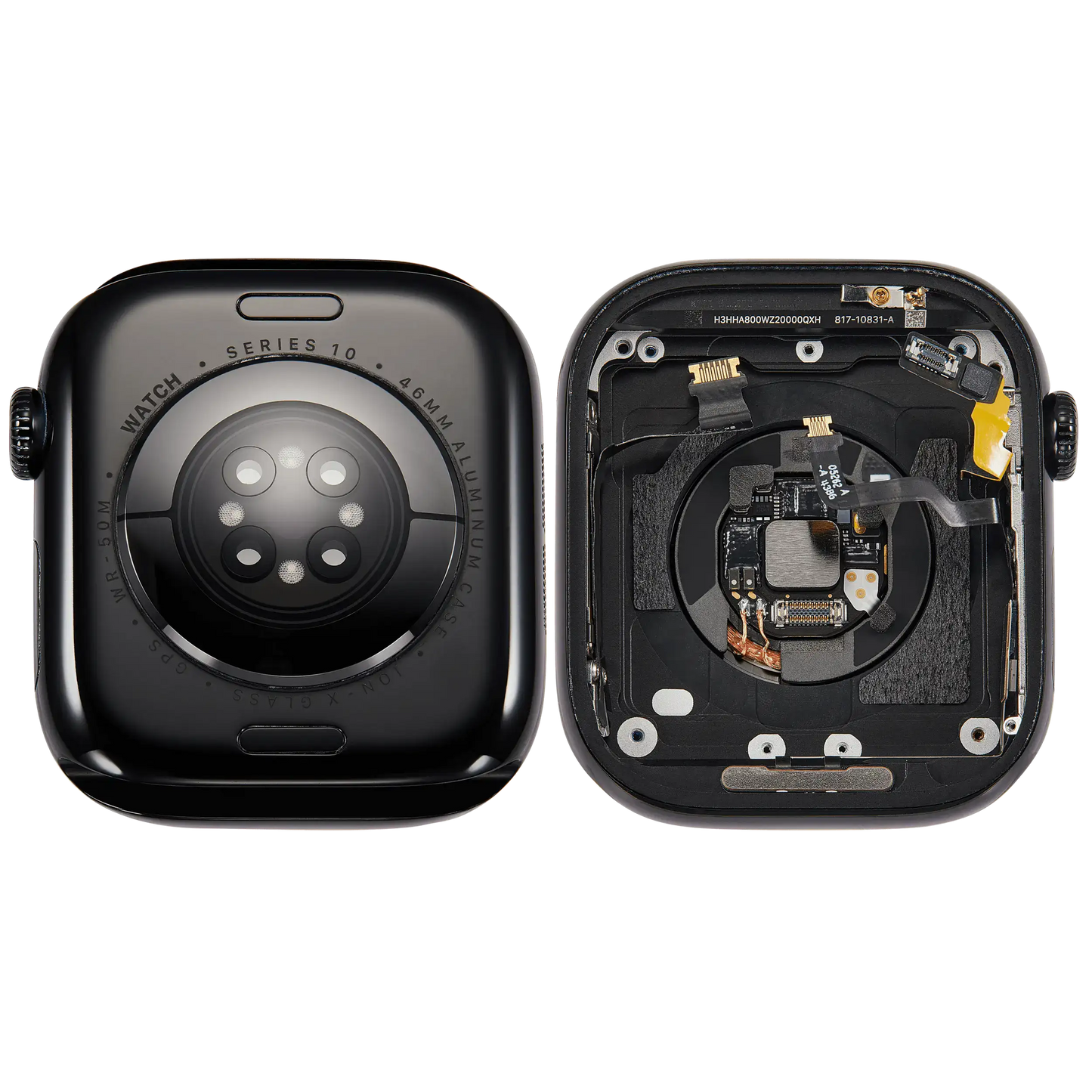 Housing Assembly Compatible For Watch Series 10 (46MM) (Used OEM Pull: Grade A) (GPS Version) (Aluminum / Jet Black)