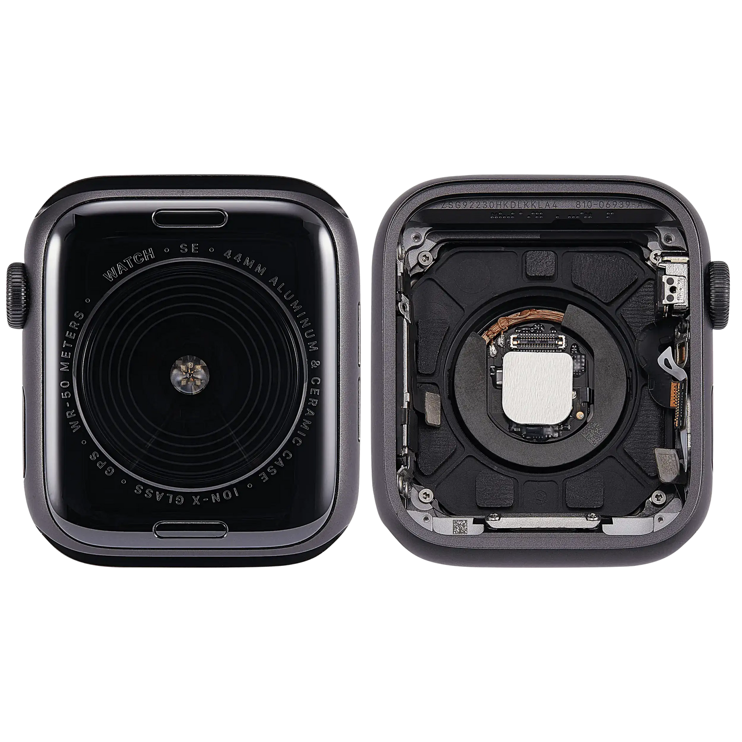 Housing Assembly Compatible For Watch Series SE 1st (44MM) (Used OEM Pull: Grade A) (GPS Version) (Aluminum / Space Black)