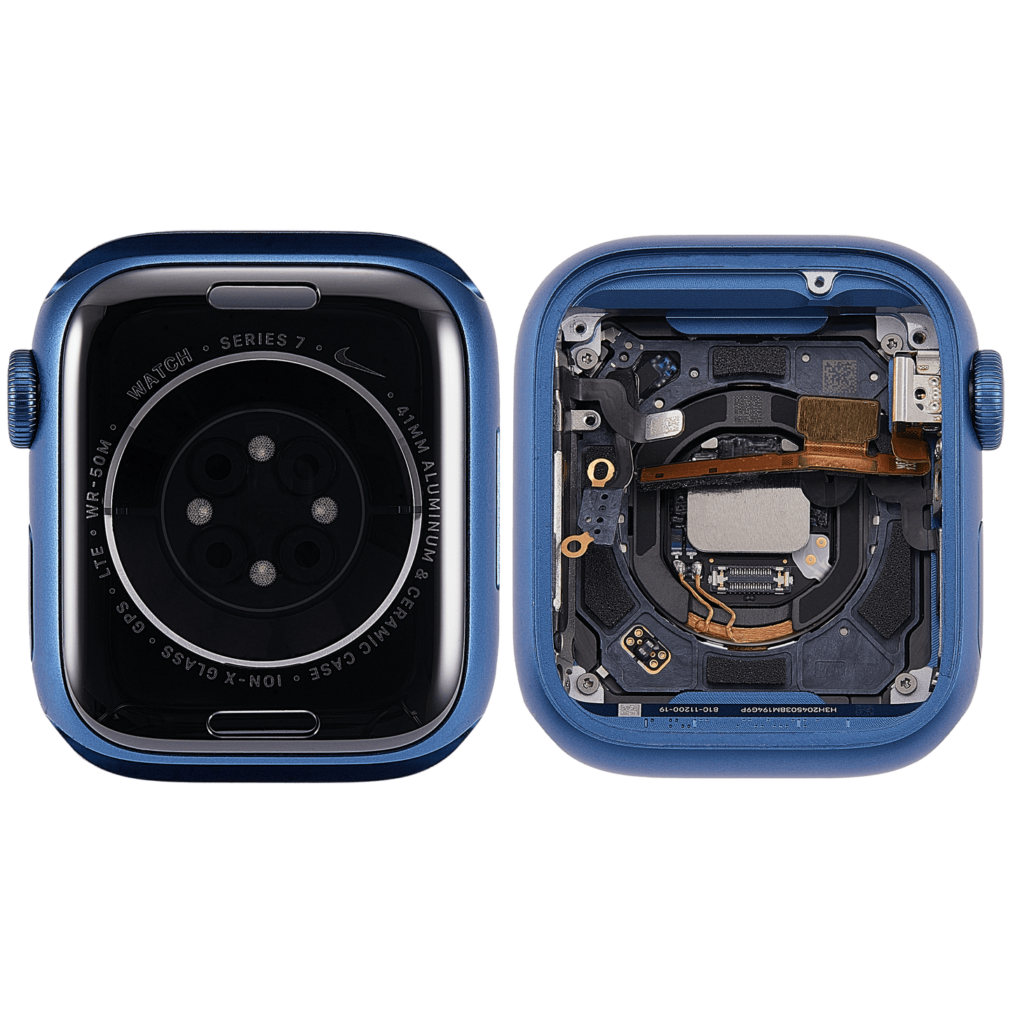 Housing Assembly Compatible For Watch Series 7 (41MM) (Used OEM Pull: Grade A) (Cellular Version) (Aluminum / Blue)