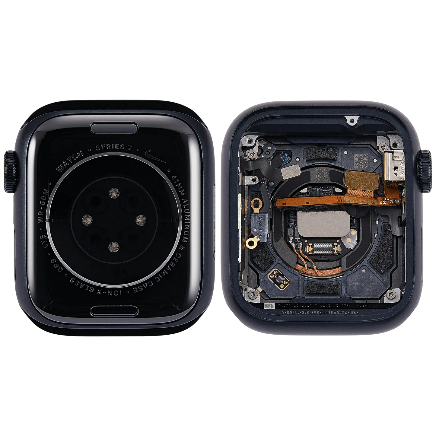 Housing Assembly Compatible For Watch Series 7 (41MM) (Used OEM Pull: Grade A) (Cellular Version) (Aluminum / Space Black)