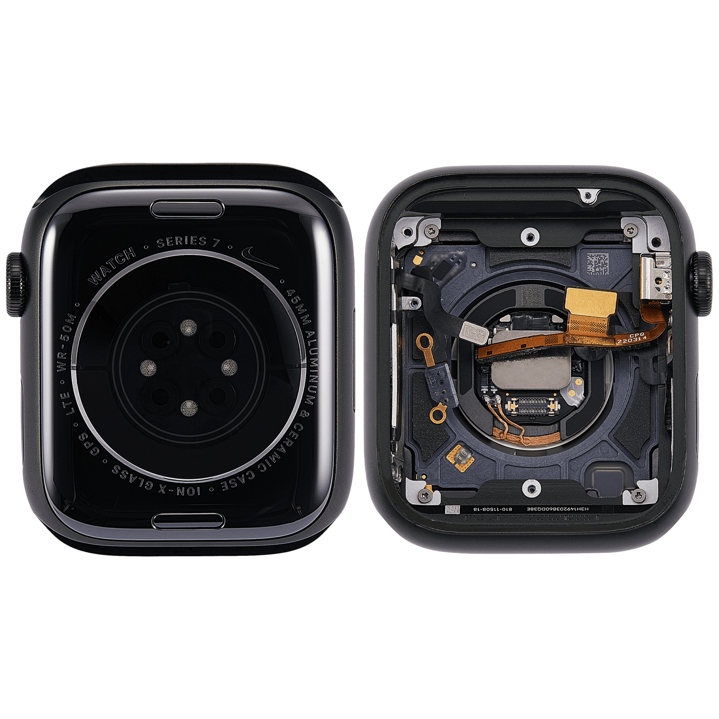 Housing Assembly Compatible For Watch Series 7 (45MM) (Used OEM Pull: Grade A) (Cellular Version) (Aluminum / Green)