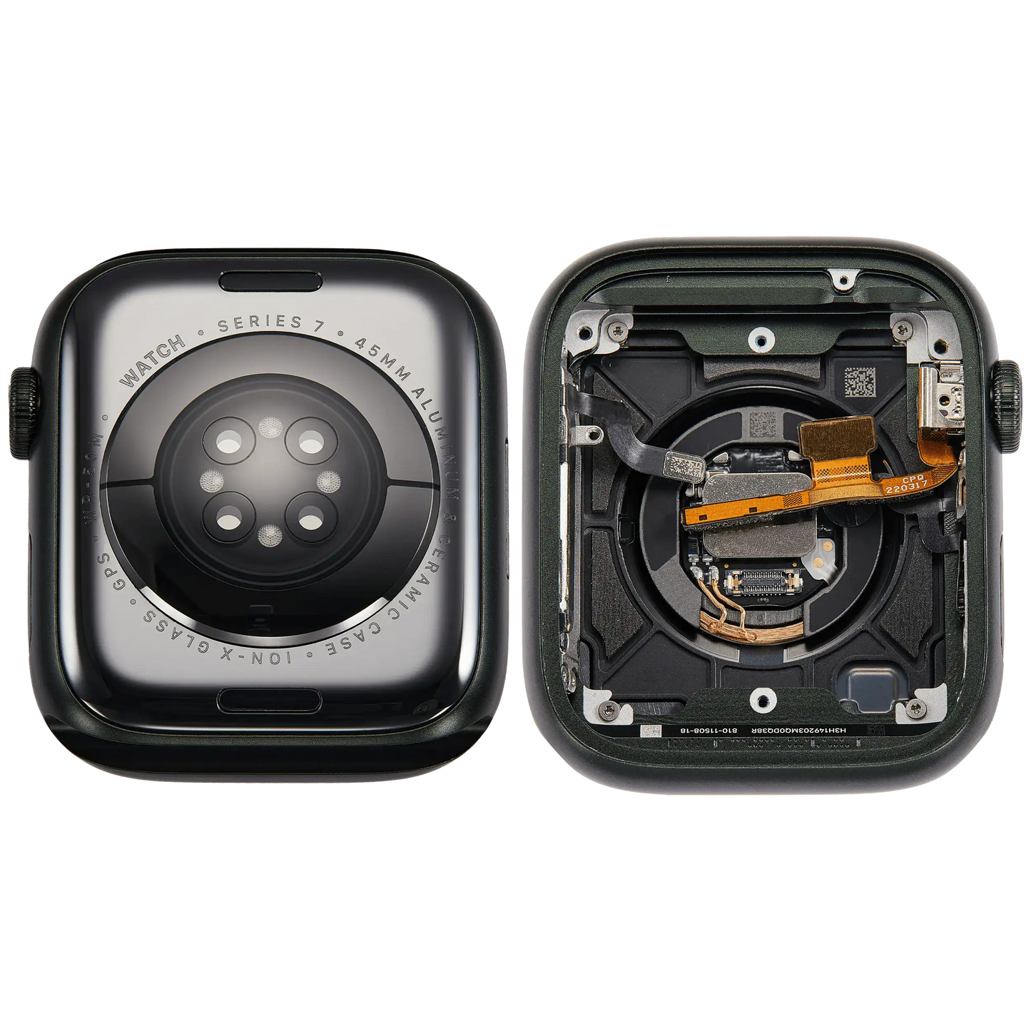 Housing Assembly Compatible For Watch Series 7 (45MM) (Used OEM Pull: Grade A) (GPS Version) (Aluminum / Green)