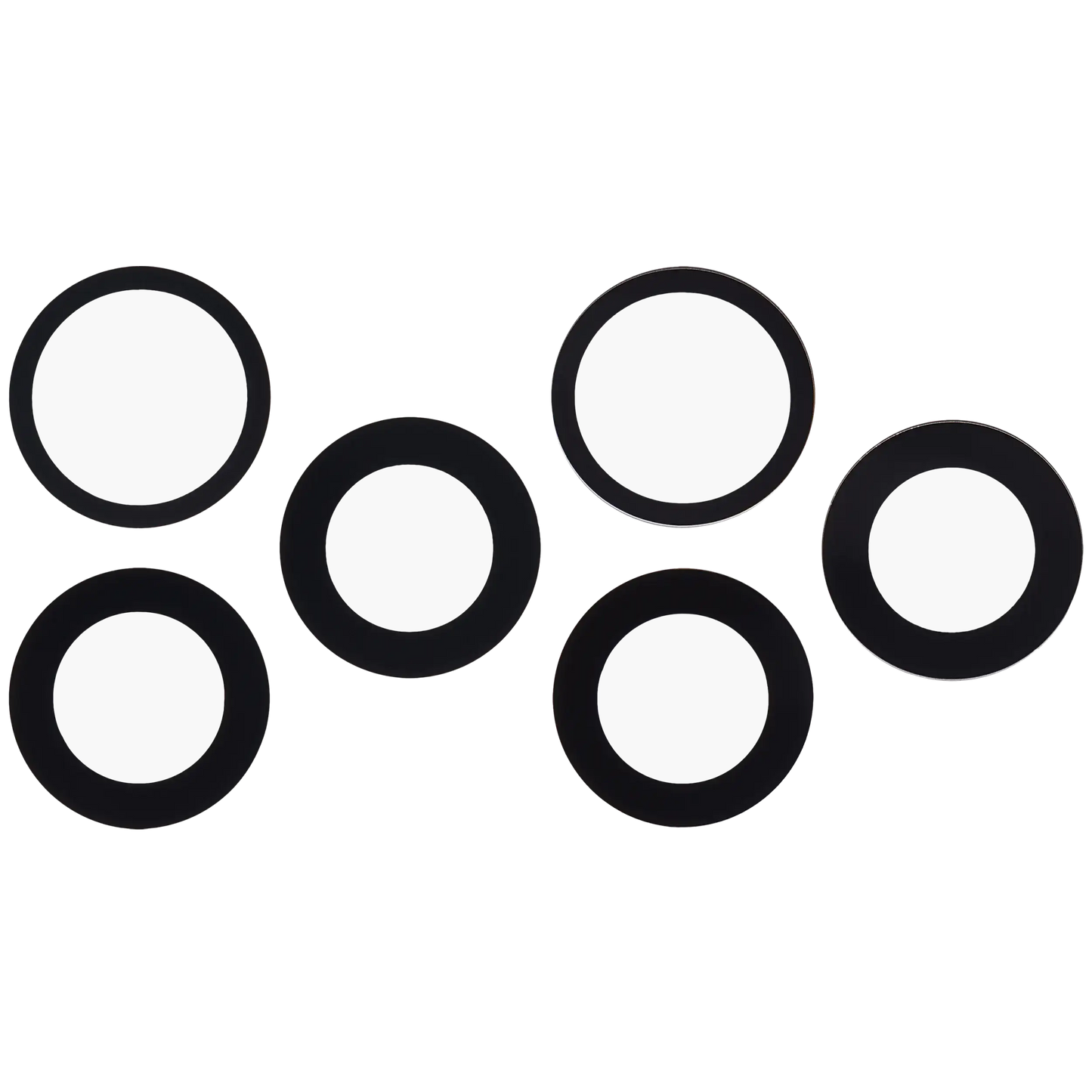 Back Camera Lens (Glass Only) With Adhesive For iPhone 17 Pro / 17 Pro Max (3 Piece Set) (Aftermarket Plus) (10 Pack)
