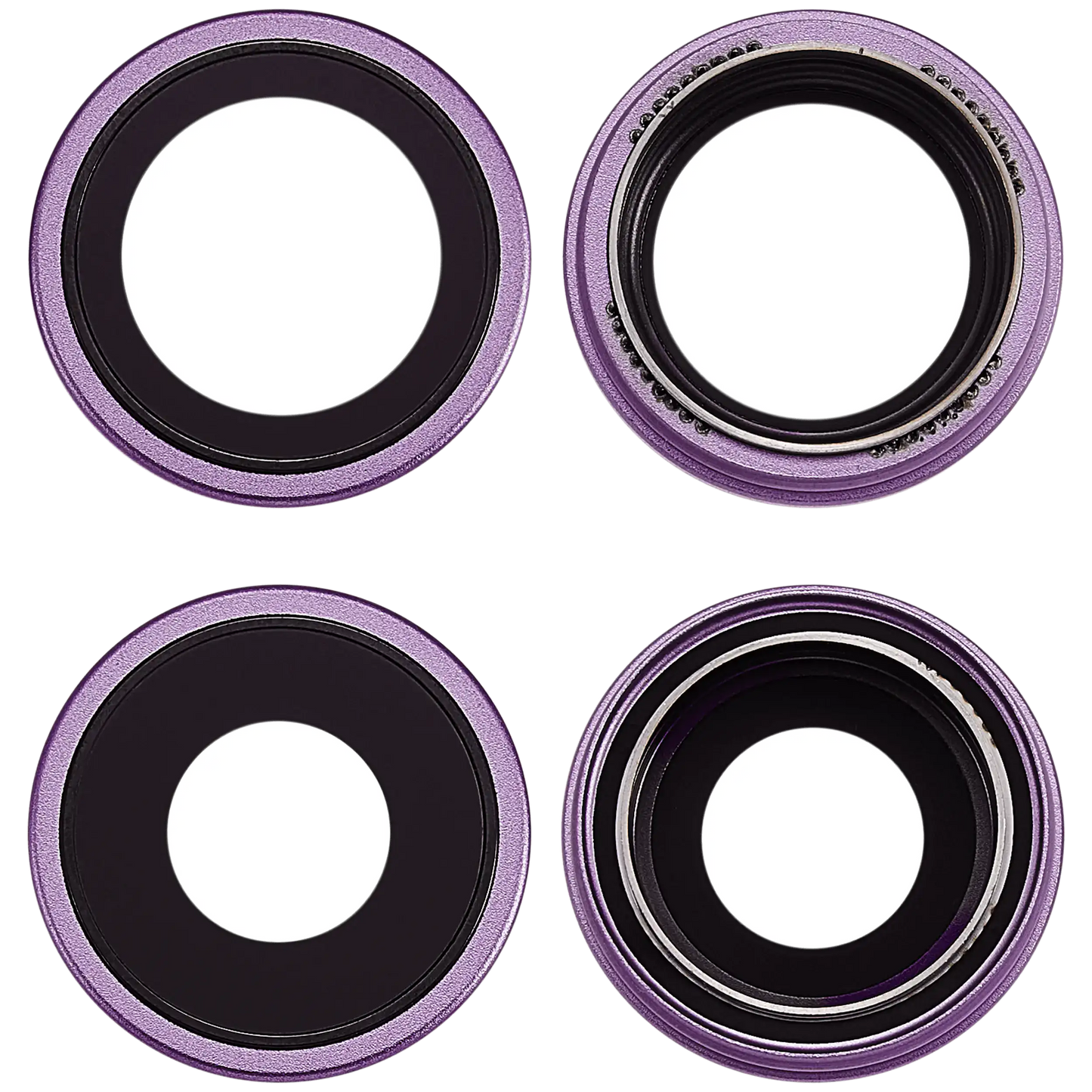 Back Camera Lens With Bracket & Bezel For iPhone 17 (Purple) (Premium)