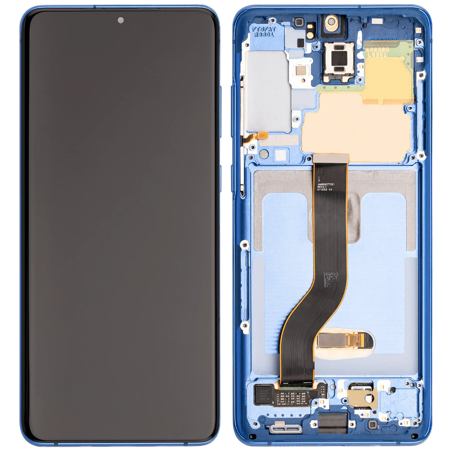 OLED Assembly With Frame For Samsung Galaxy S20 Plus 5G (Aftermarket Plus) (Aura Blue)