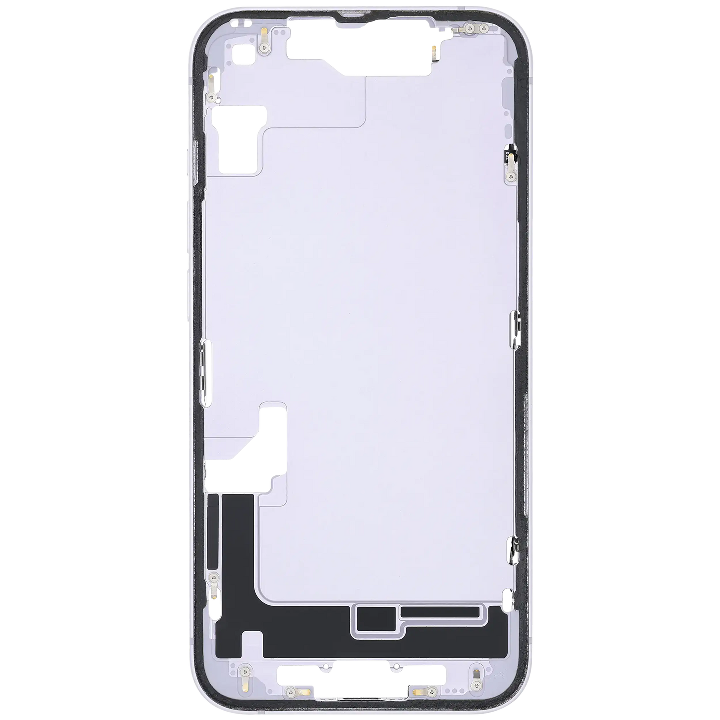 Mid-Frame Housing W/ Small Parts For iPhone 14 (EU / Global Version) (Used OEM Pull: Grade B) (Purple)