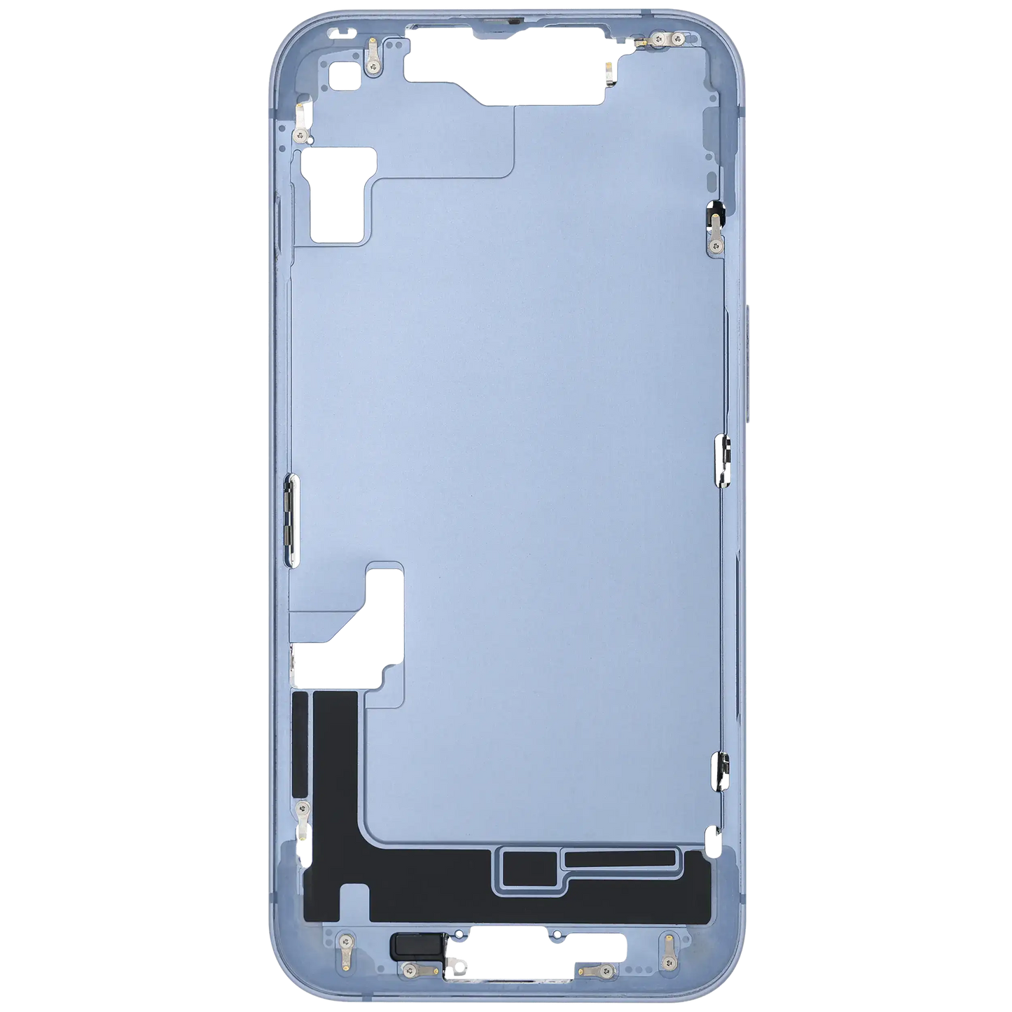 Mid-Frame Housing W/ Small Parts For iPhone 14 (EU / Global Version) (Used OEM Pull: Grade C) (Blue)