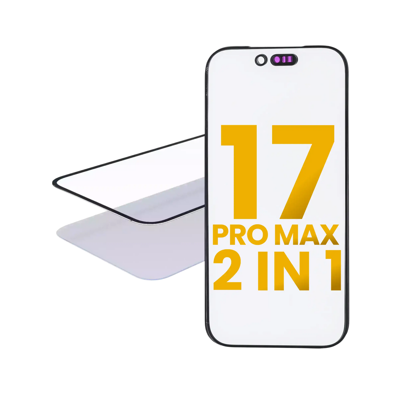 2 in 1 (Front Glass + OCA Pre-Installed) For iPhone 17 Pro Max (2 Pack) (OCA Master)