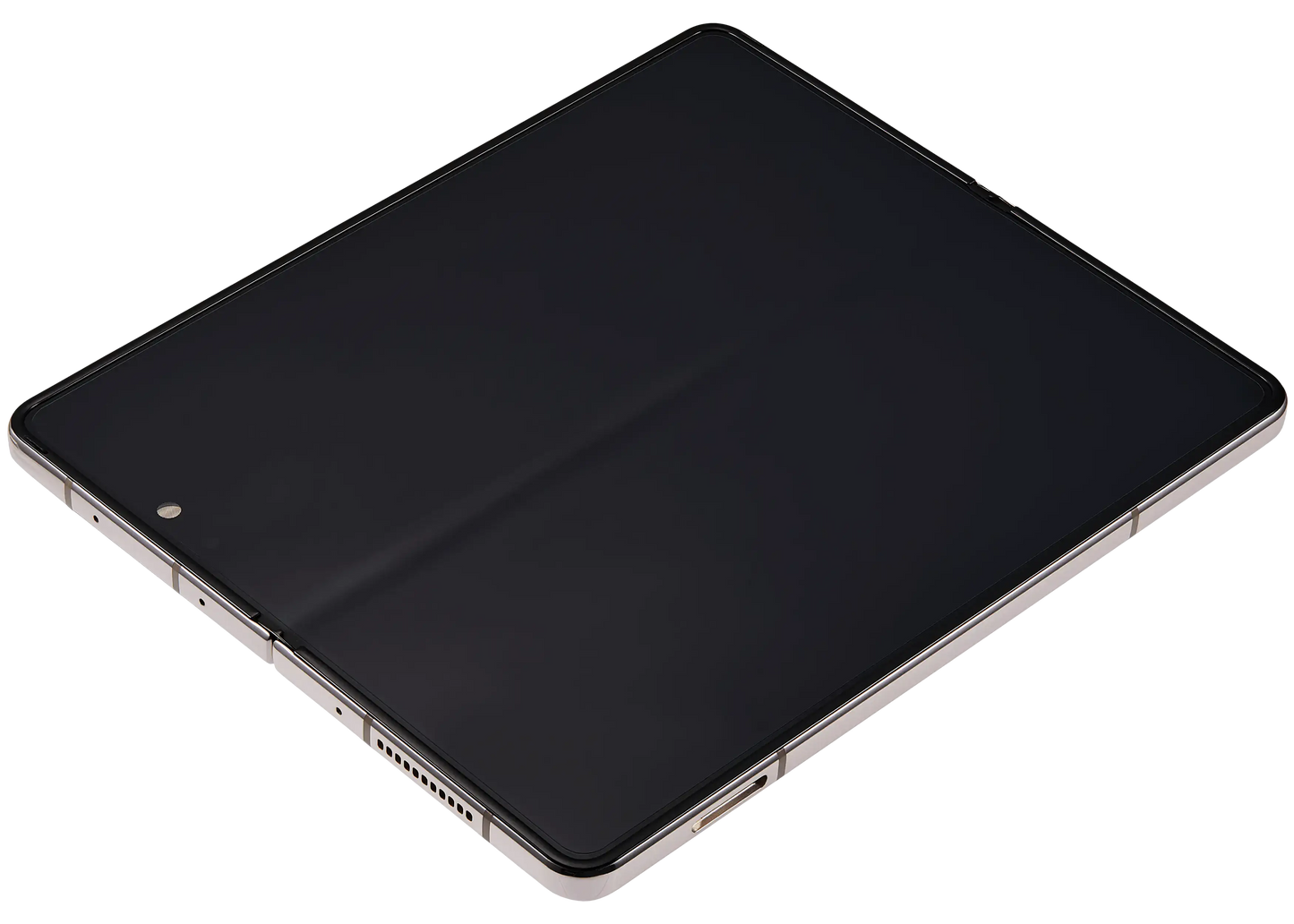 High resolution image of Inner OLED Assembly With Frame For Samsung Galaxy Z Fold 4 5G (US & International) (Used OEM Pull: Grade B/C) (Beige)