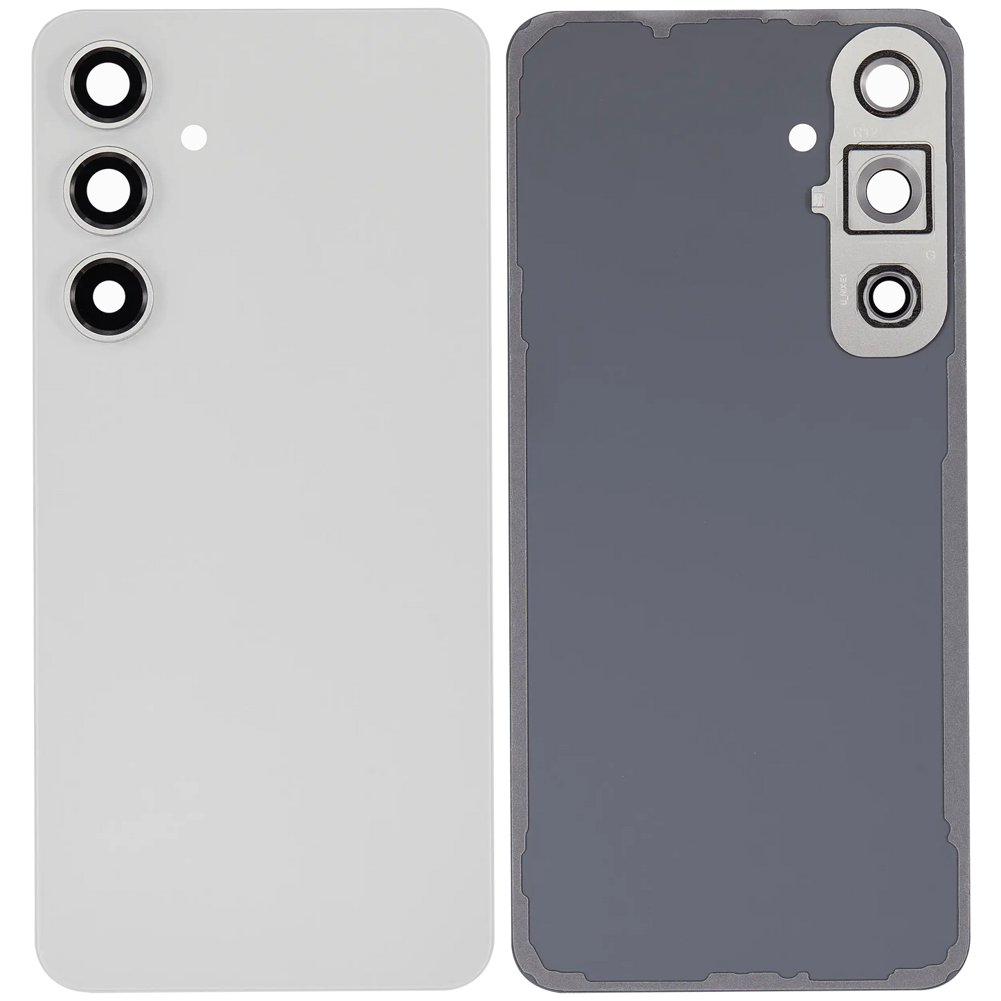 Back Cover Glass With Camera Lens For Samsung Galaxy S24 FE (No Logo) (Aftermarket Plus) (Gray)