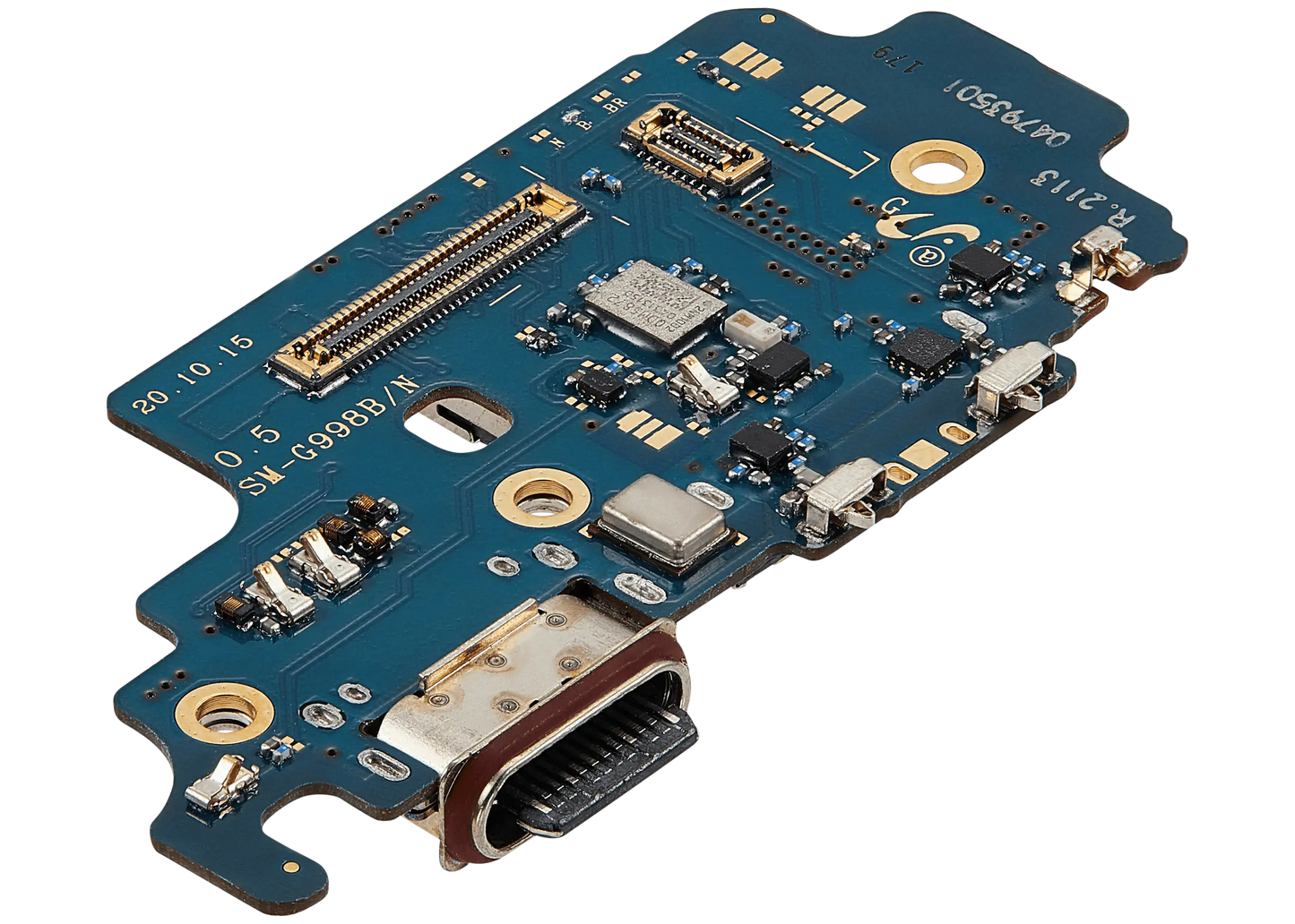 Charging Port Board With Sim Card Reader For Samsung Galaxy S21 Ultra 5G (G998B) (International Version) (Premium)