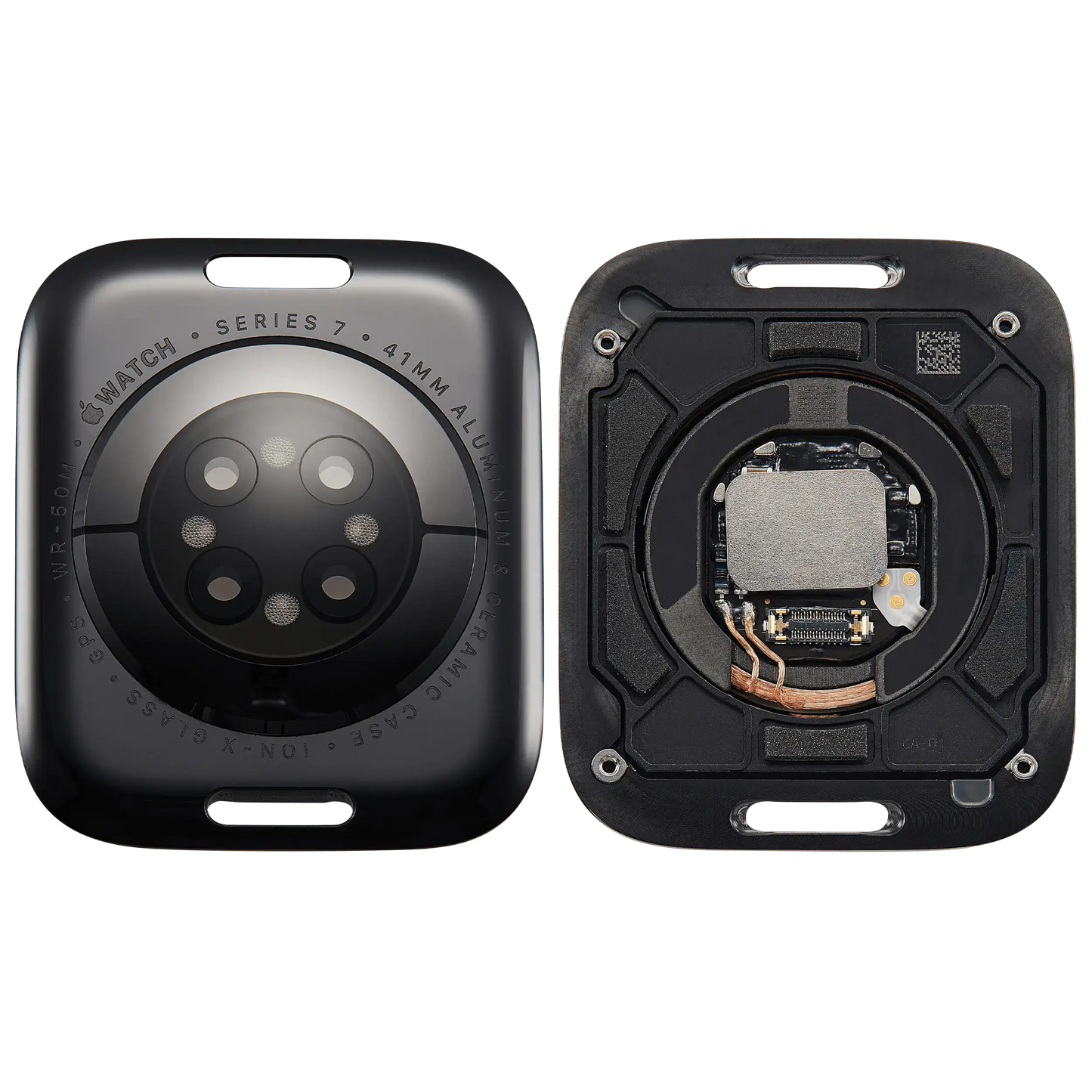 Back Cover Assembly For Watch Series 7 (41mm) (GPS Version) (Aluminum / Space Black)