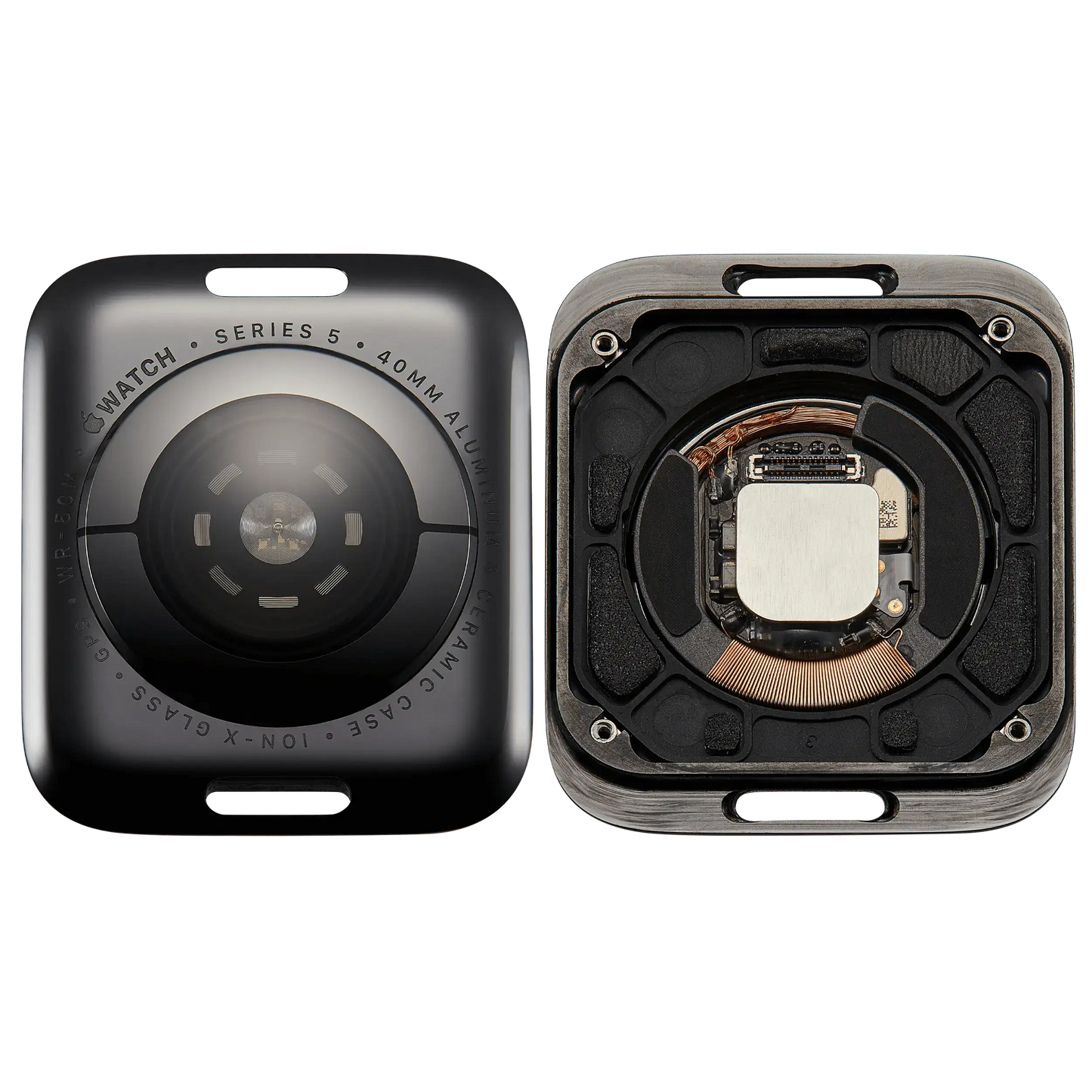 Back Cover Assembly For Watch Series 5 (40mm) (GPS Version) (Aluminum / Space Black)