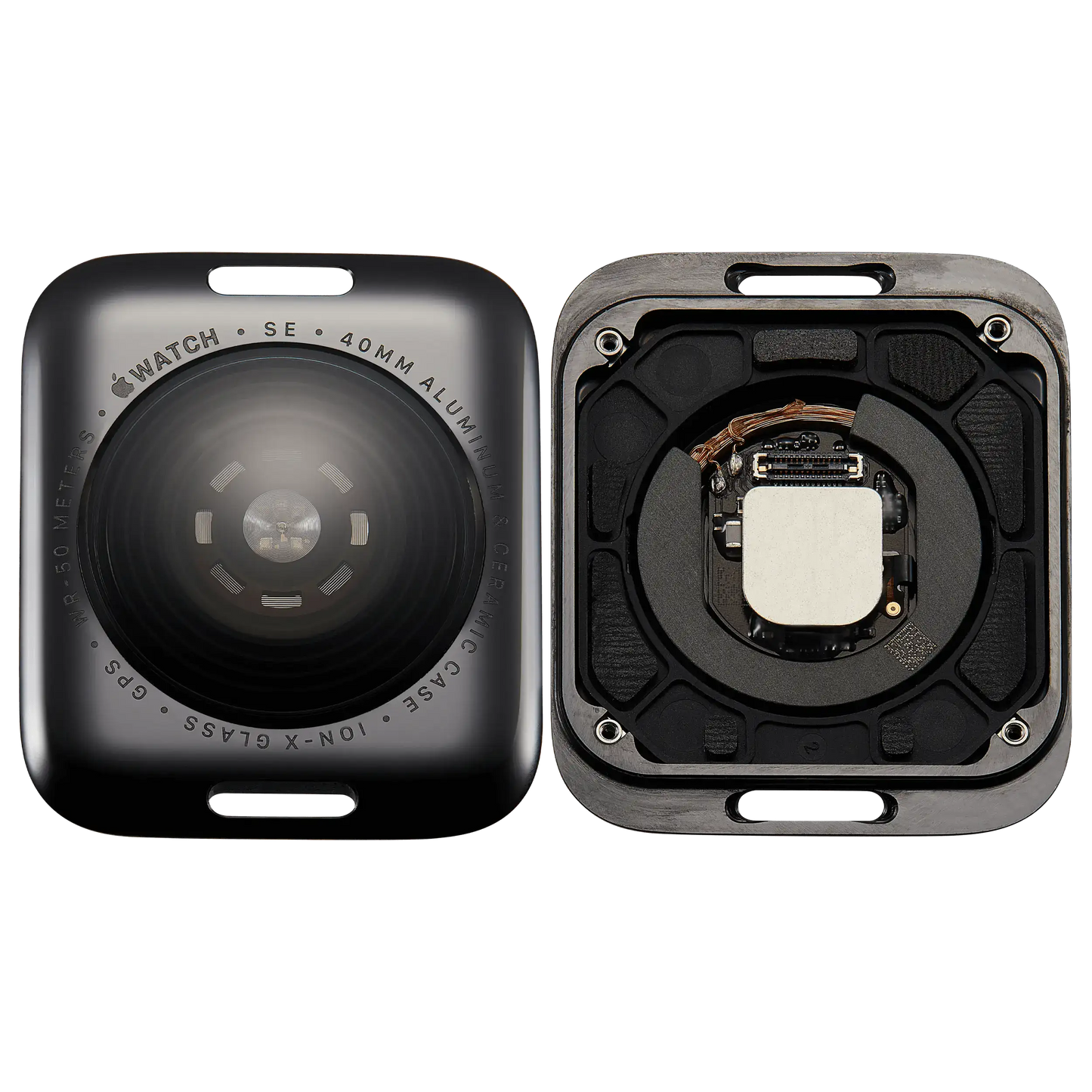 Back Cover Assembly For Watch Series SE 1st (40MM) (GPS Version) (Aluminum / Space Black)