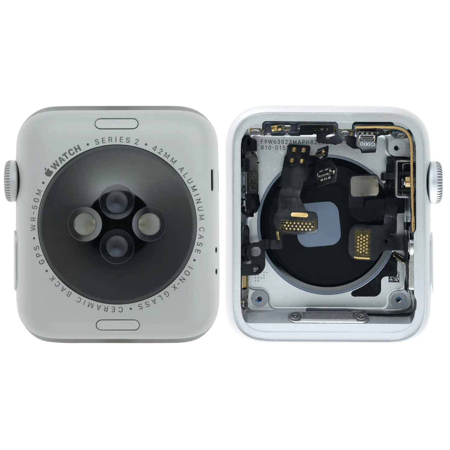 Housing Assembly Compatible For Watch Series 2 (42MM) (Used OEM Pull: Grade A) (Cellular Version) (Aluminum / Silver)