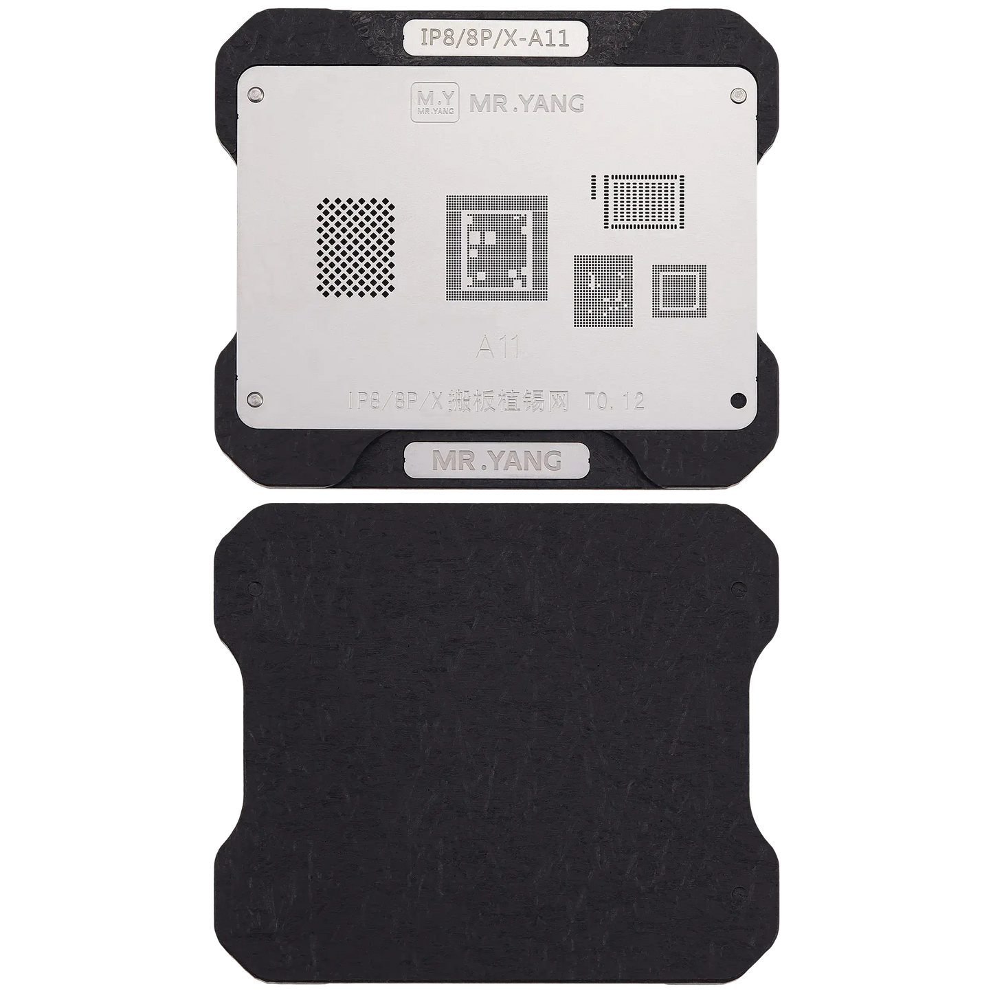 M.Y Board Transfer Reballing Stencil (A11) & Middle Layer Frame Reballing Platform For iPhone 8 / 8 Plus / X (M.Y)