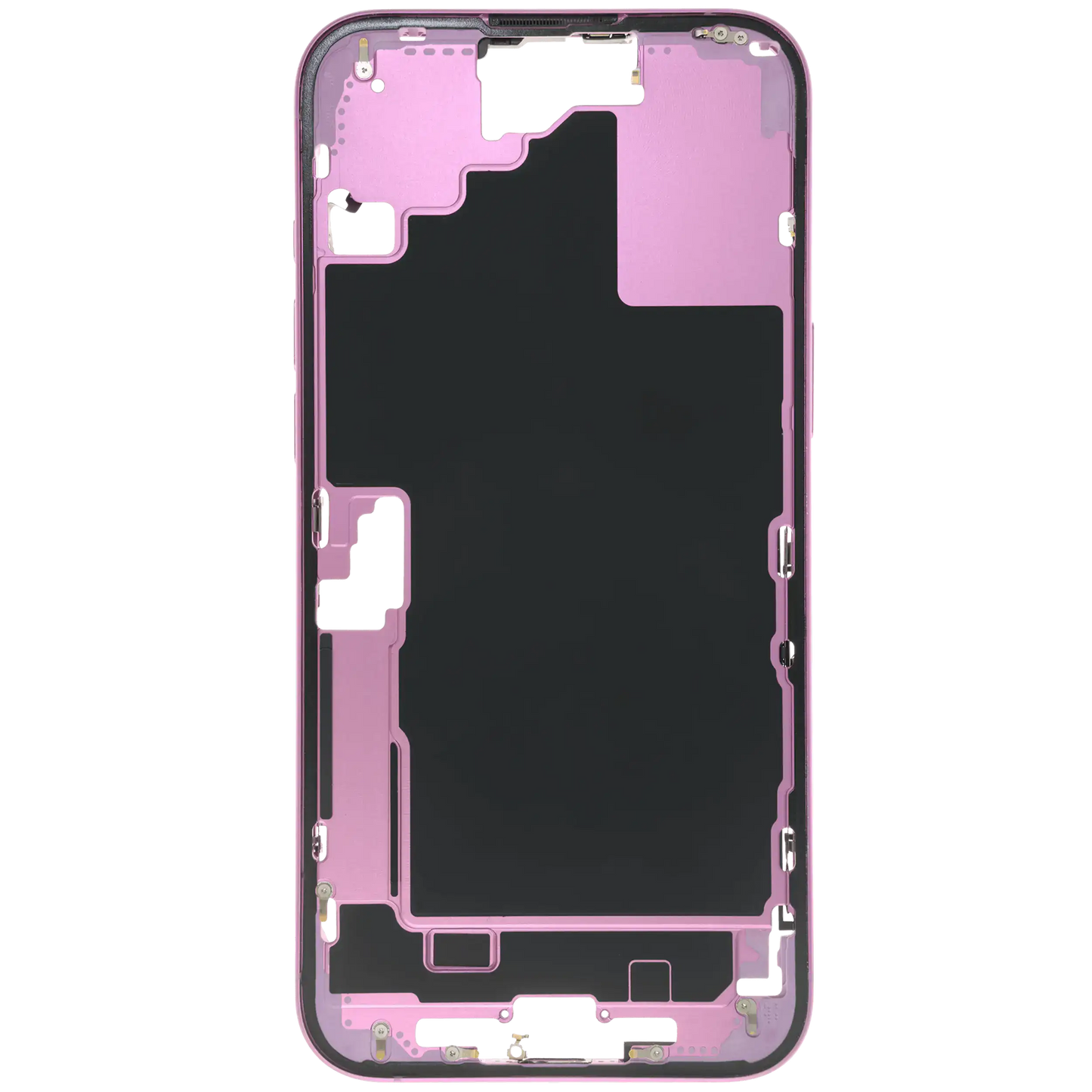 Mid-Frame Housing W/ Small Parts For iPhone 16 Plus (US Version) (Used OEM Pull: Grade B) (Pink)