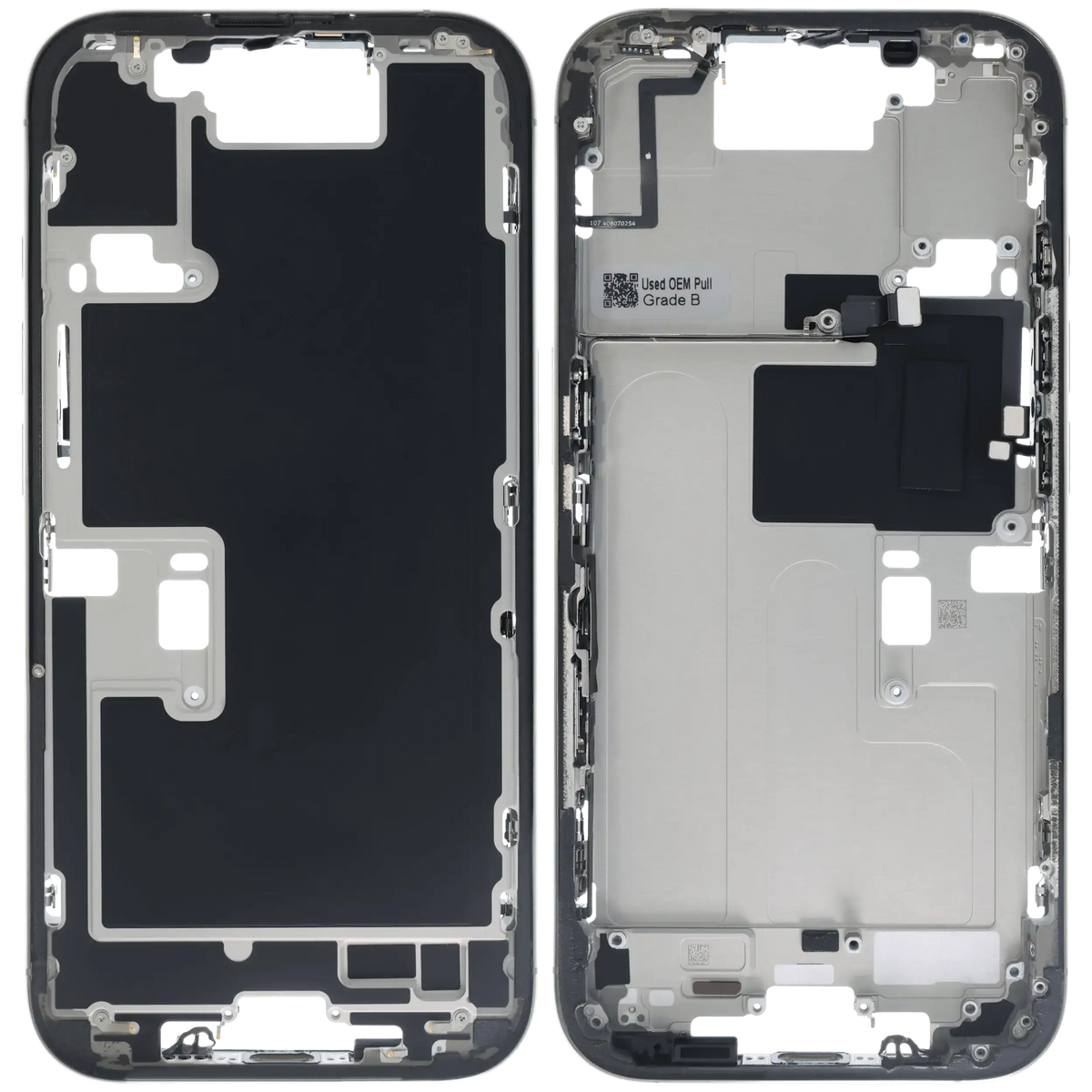 Mid-Frame Housing W/ Small Parts For iPhone 16 Pro (US Version) (Used OEM Pull: Grade B) (Natural Titanium) — product photo 6