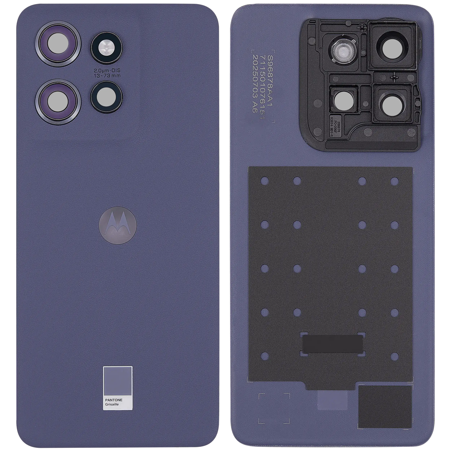 Back Cover Glass For Motorola Moto Edge 50 Neo (XT2409 / 2024) (Premium) (Grisaille) | SKU 107182129265 | image 6