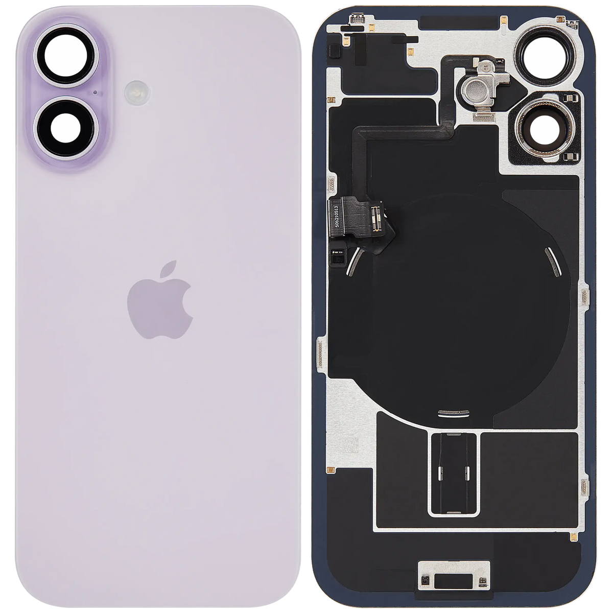 Back Glass w/ MagSafe Magnet & NFC & Flashlight Flex Compatible For iPhone 17 (Used OEM Pull: Grade A) (Lavender) — product photo 6