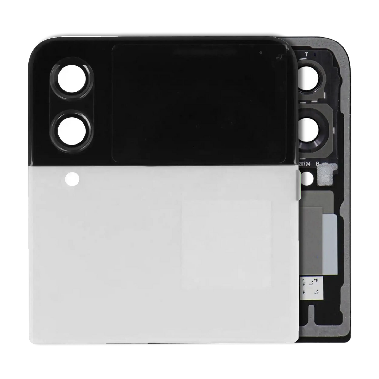 Buy Outer OLED Assembly For Samsung Galaxy Z Flip 4 5G (Service Pack) (White) - High Quality Replacement Part - View 1 | TechDrip Canada