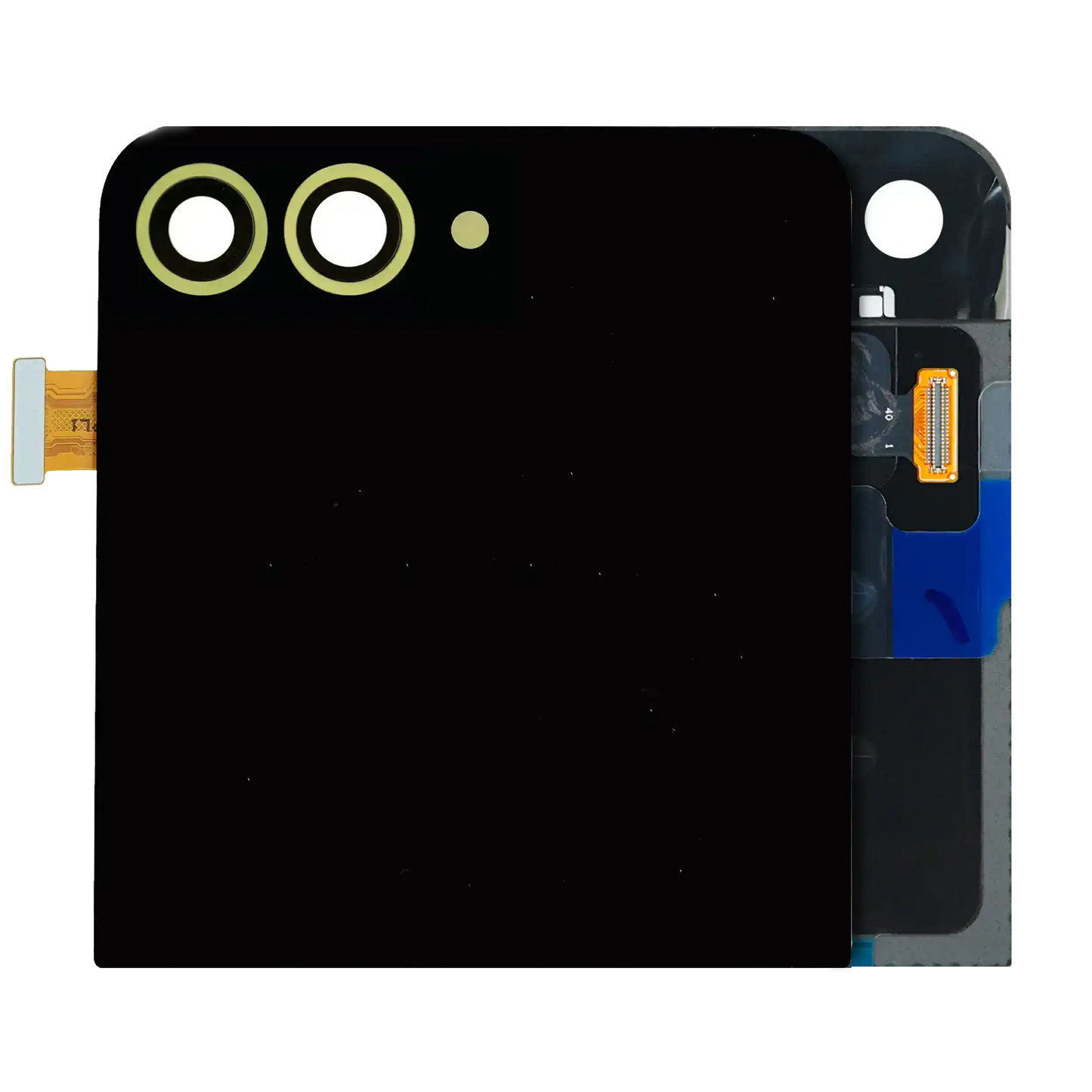Outer OLED Assembly For Samsung Galaxy Z Flip 6 5G (US & International) (Used OEM Pull: Grade B/C) (Yellow)