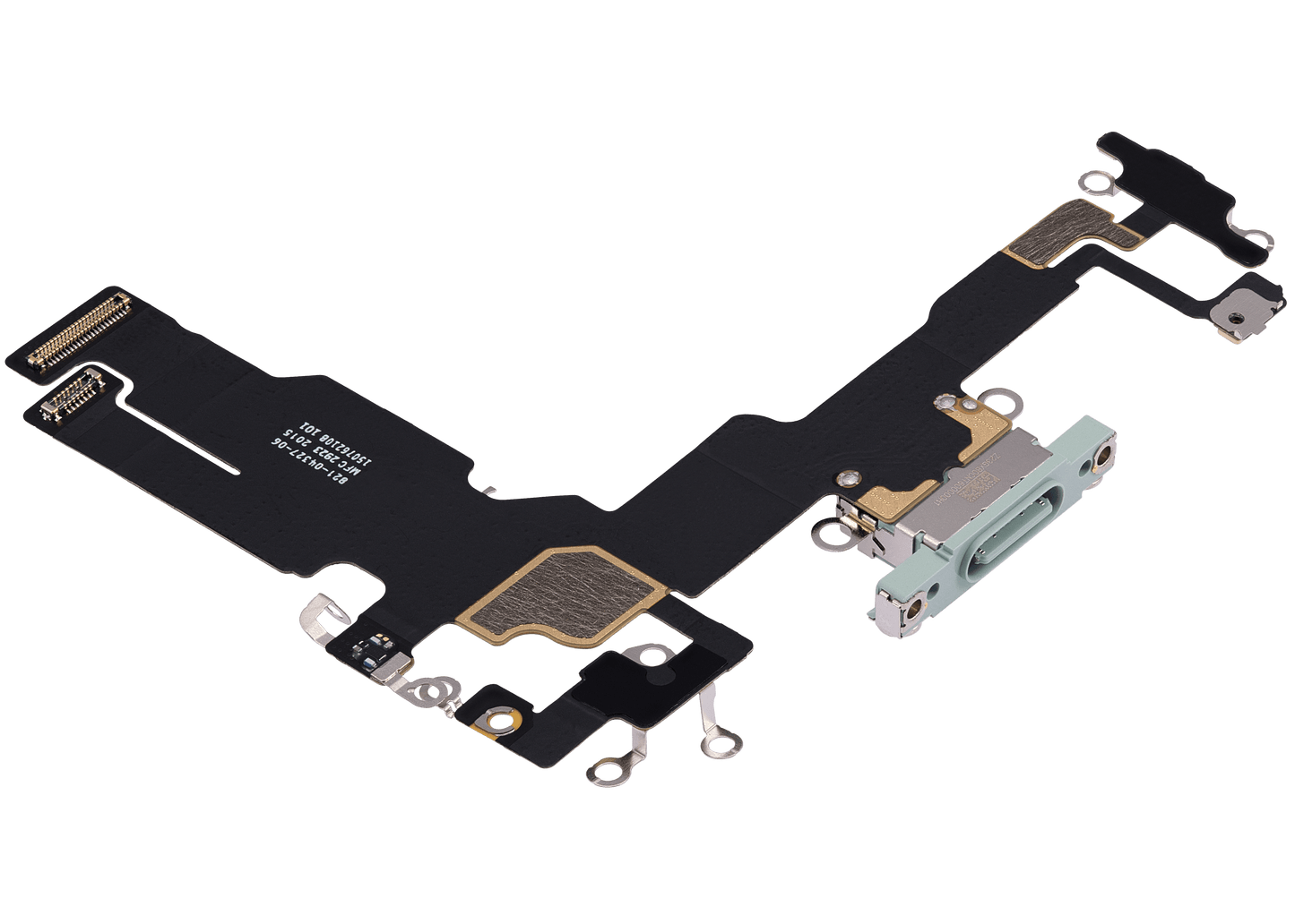 Charging Port Flex Cable For iPhone 15 (Used OEM Pull) (Green)