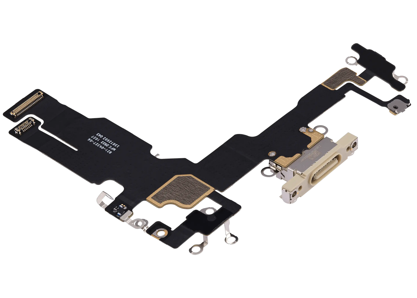 Charging Port Flex Cable For iPhone 15 (Used OEM Pull) (Yellow)
