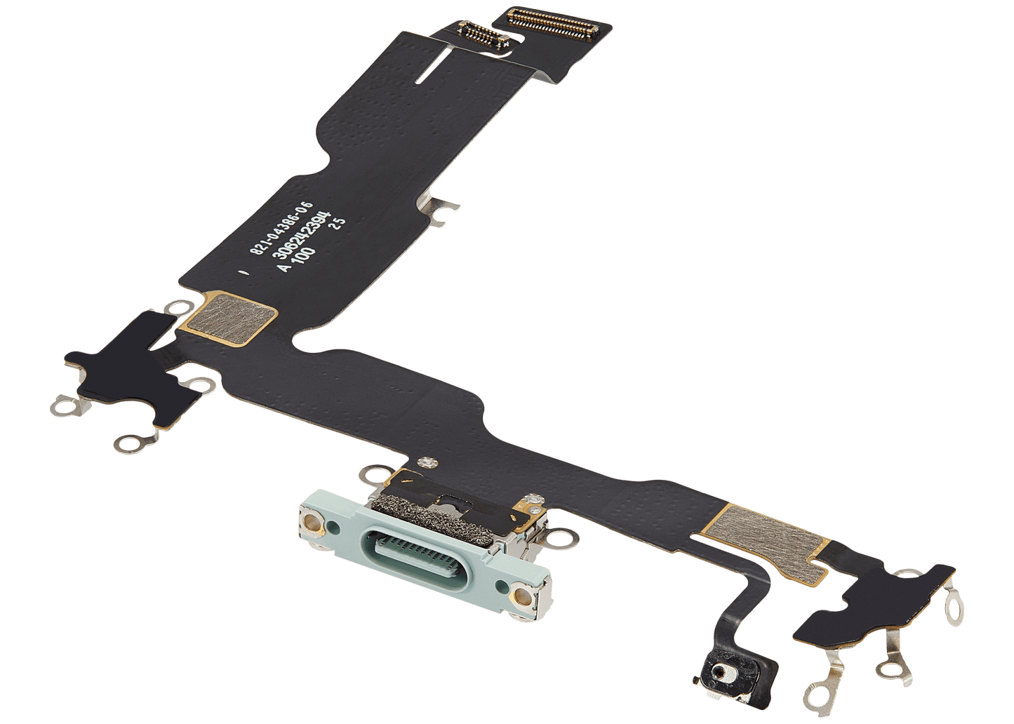 Charging Port Flex Cable For iPhone 15 Plus (Used OEM Pull) (Green)