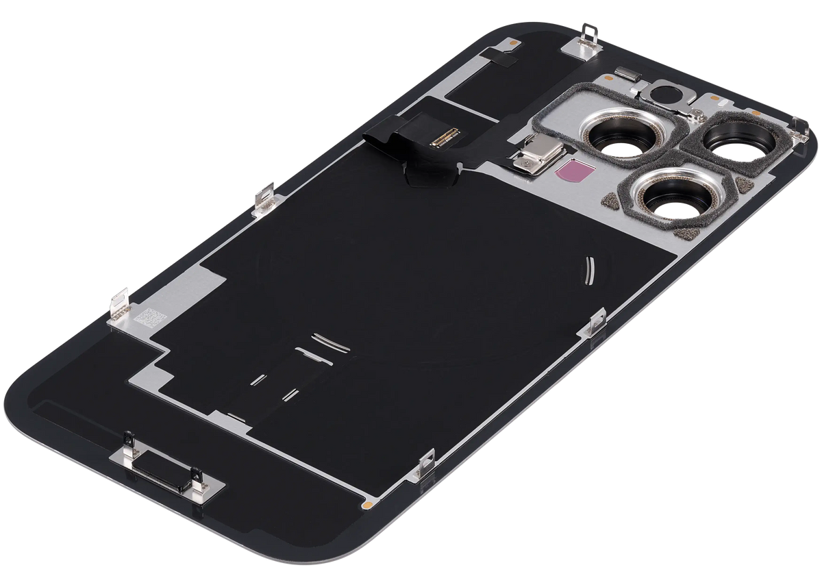 Back Glass w/ MagSafe Magnet & NFC & Flashlight Flex For iPhone 16 Pro (Service Pack) (Natural Titanium) — product photo 5