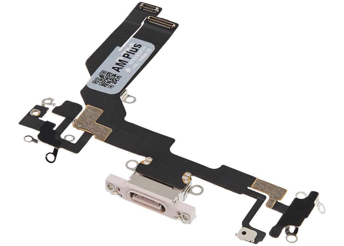 Charging Port Flex Cable For iPhone 16e / 17e (Aftermarket Plus) (Soft Pink) - product image 5