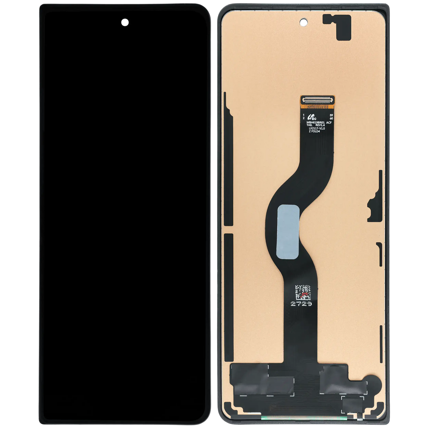 Detailed look at Outer LCD Assembly For Samsung Galaxy Z Fold 4 5G (Aftermarket : Incell) (All Colors) for repair